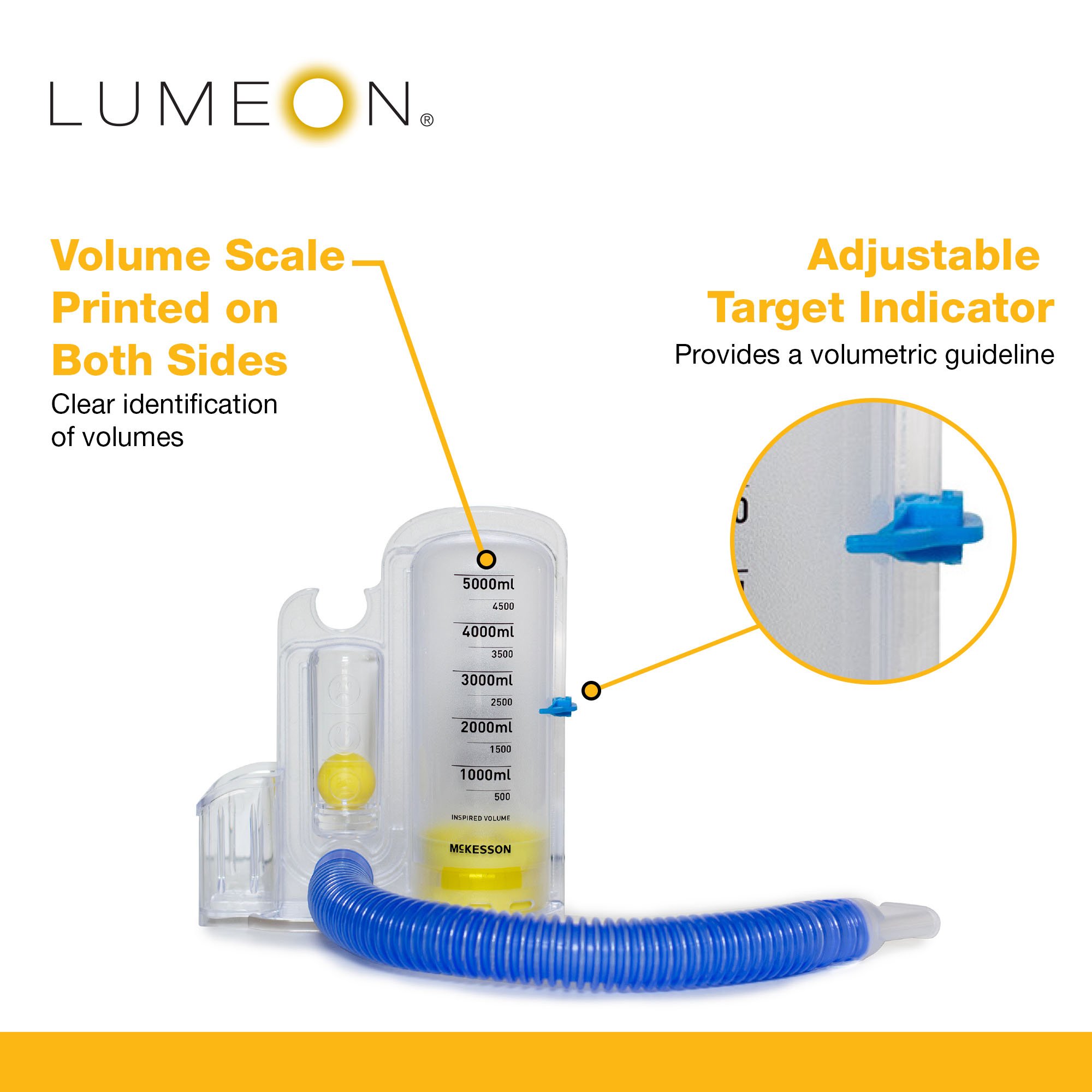 McKesson LUMEON Volumetric Incentive Spirometer 16-VOL5000 by McKesson Brand