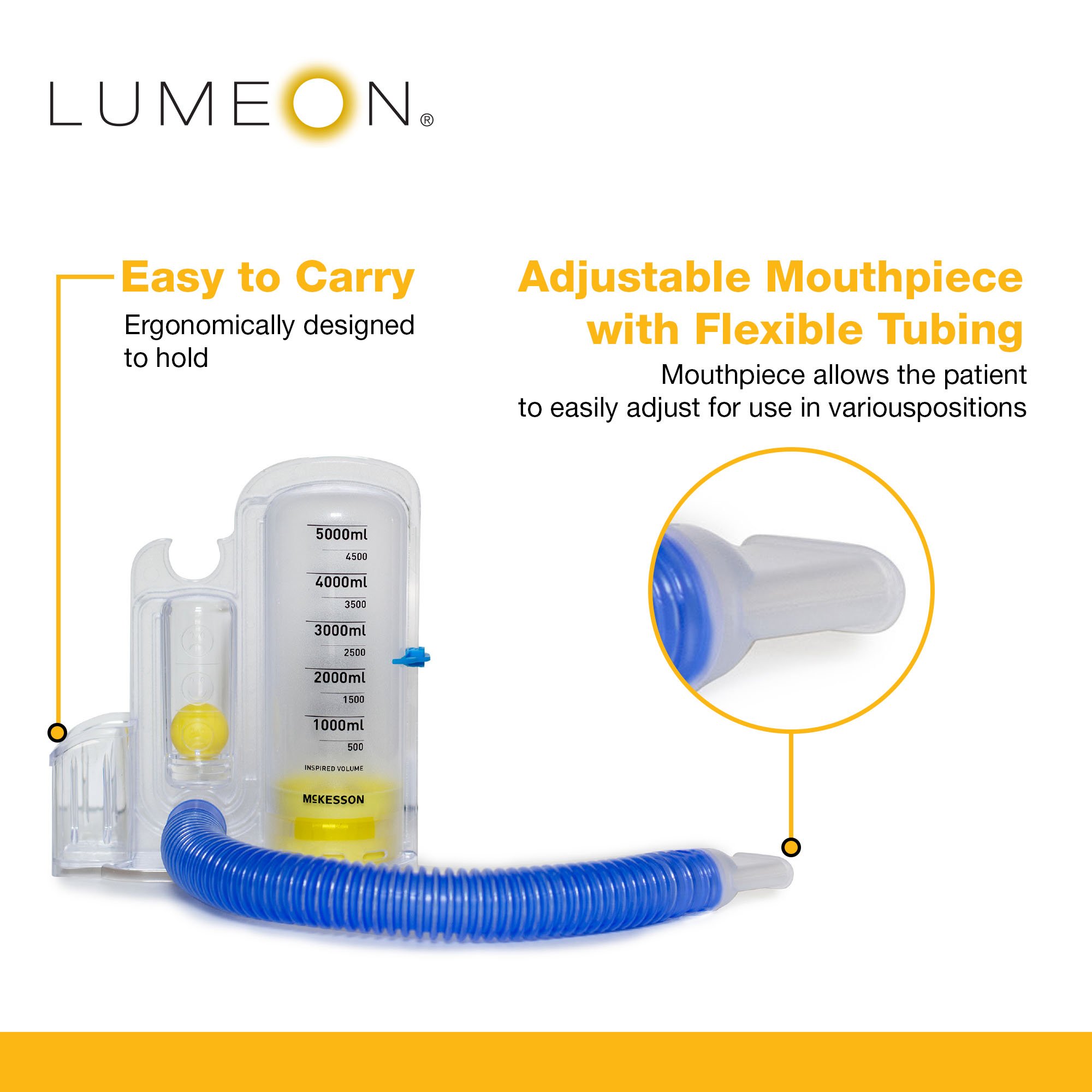 McKesson LUMEON Volumetric Incentive Spirometer 16-VOL5000 by McKesson Brand