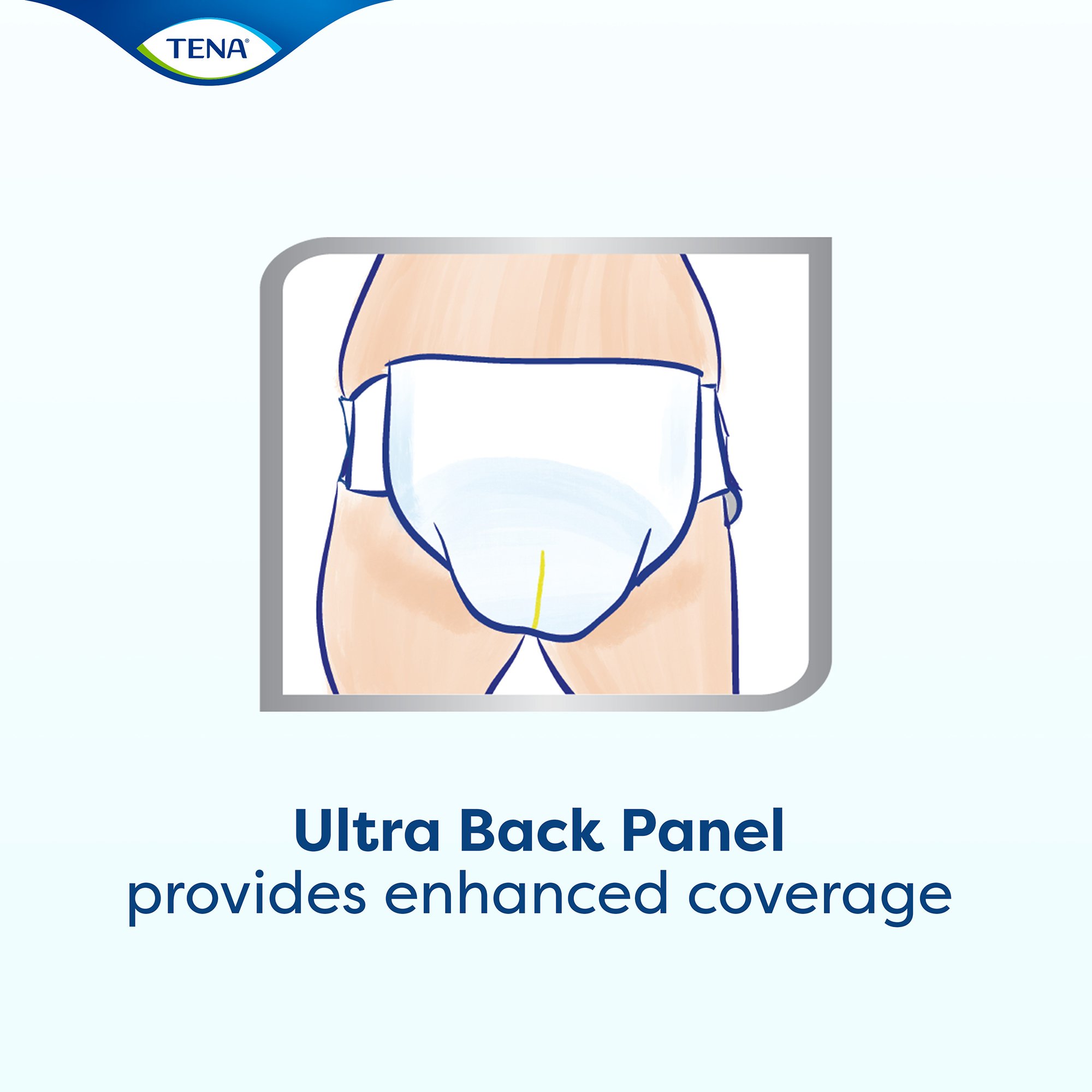 Essity HMS North America Inc 67430 - Tena® Dry Comfort™ Briefs with Curvdefence™, Large, 40 – 56 Inch, Five Drops - 20/Pack, 80/Case