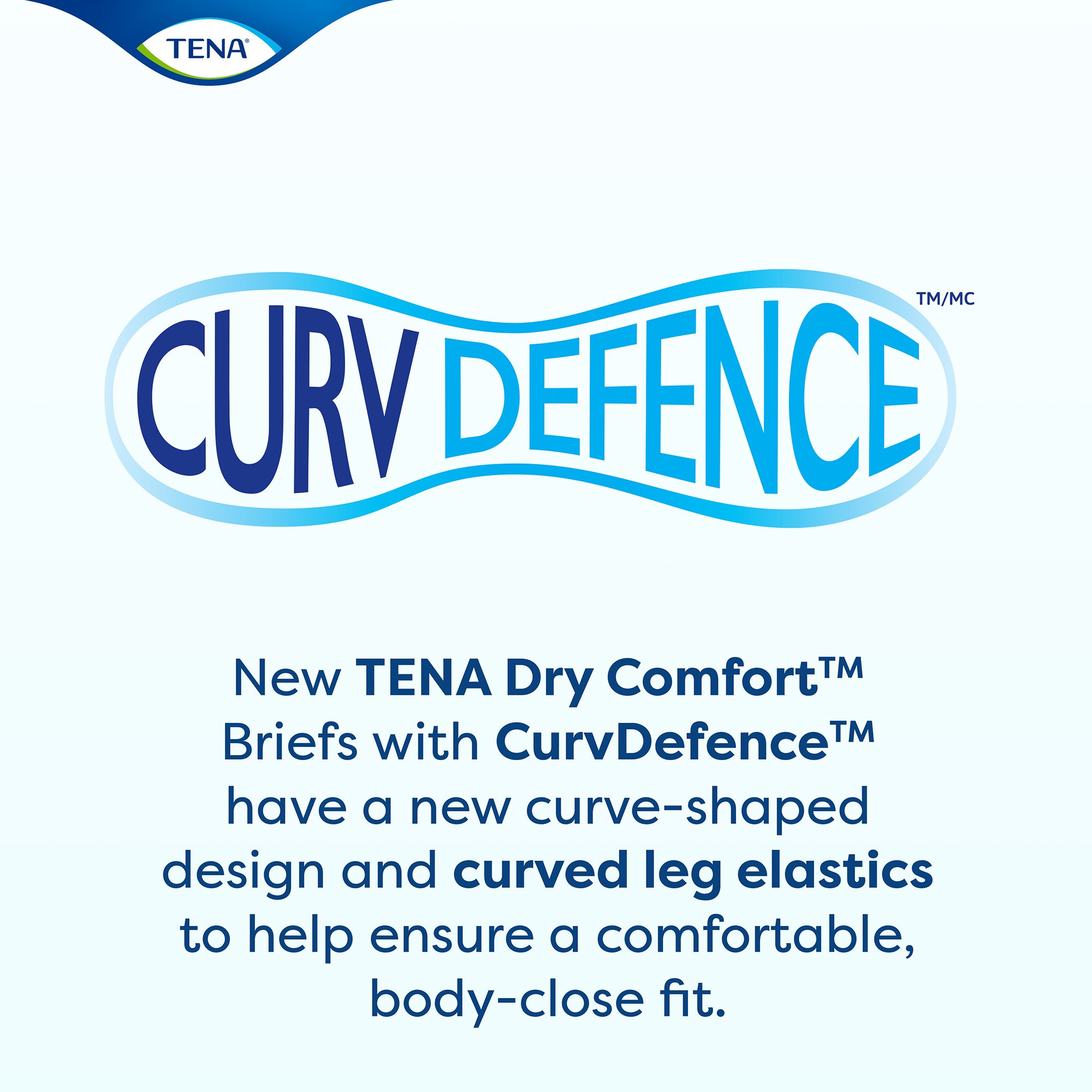 Essity HMS North America Inc 67440 - Tena® Dry Comfort™ Briefs with Curvdefence™ Extra Large, 52 – 62 Inch Five Drops - 20/Pack, 80/Case