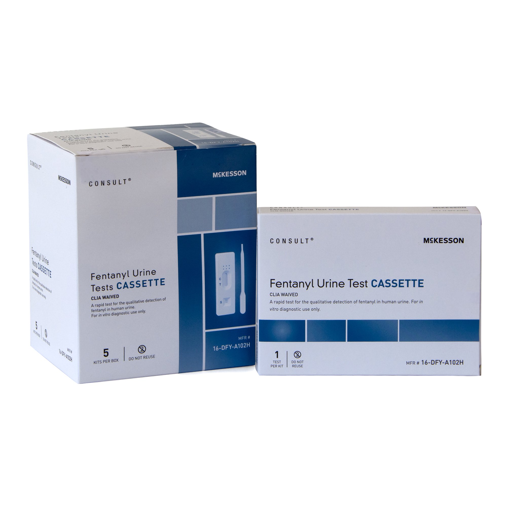 McKesson Brand 16-DFY-A102H - McKesson Consult® Over-the-Counter Test Kit for At-Home Use, Fentanyl - 1/Kit, 64/Case