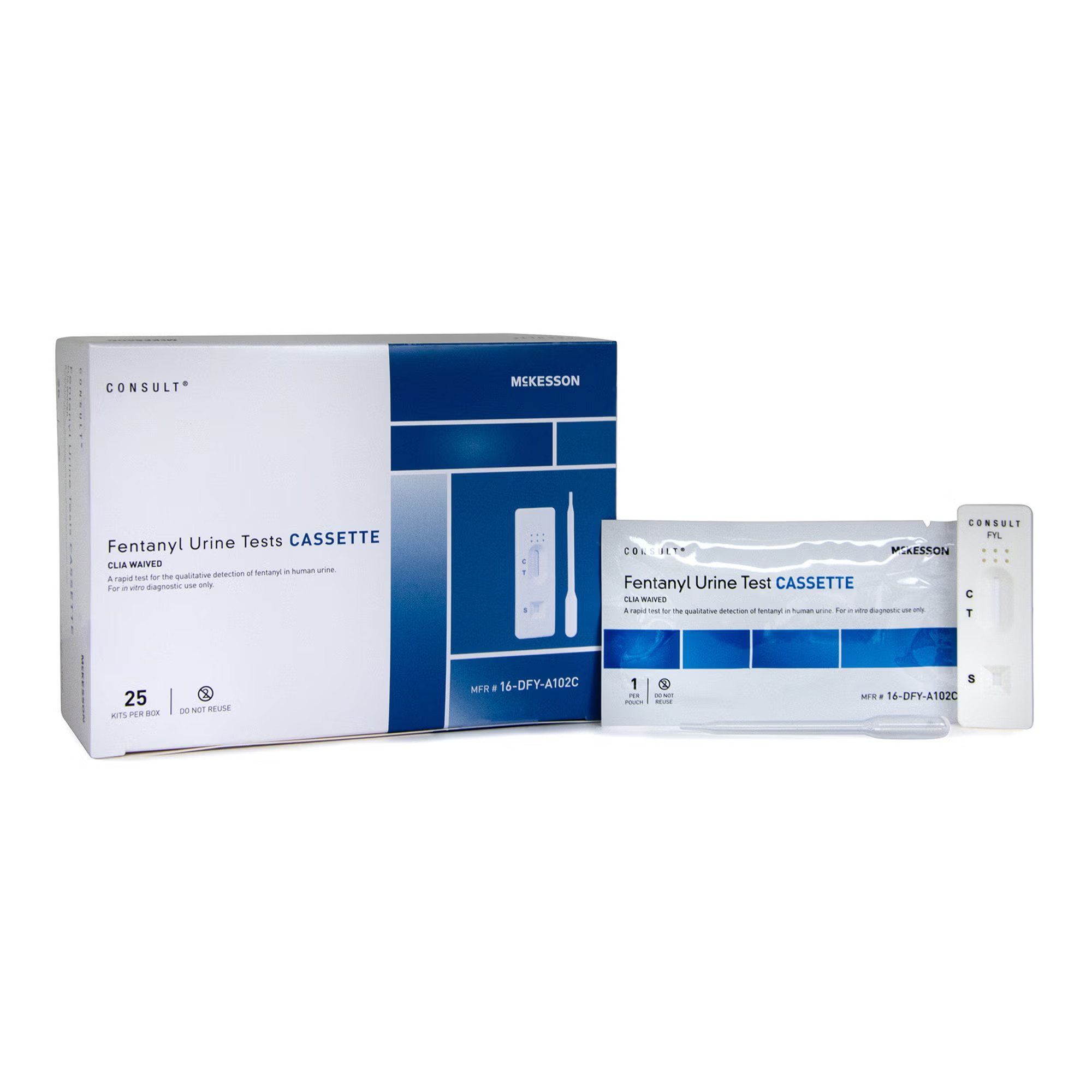 McKesson Brand - 16-DFY-A102C McKesson Fentanyl Drugs of Abuse Test Kit