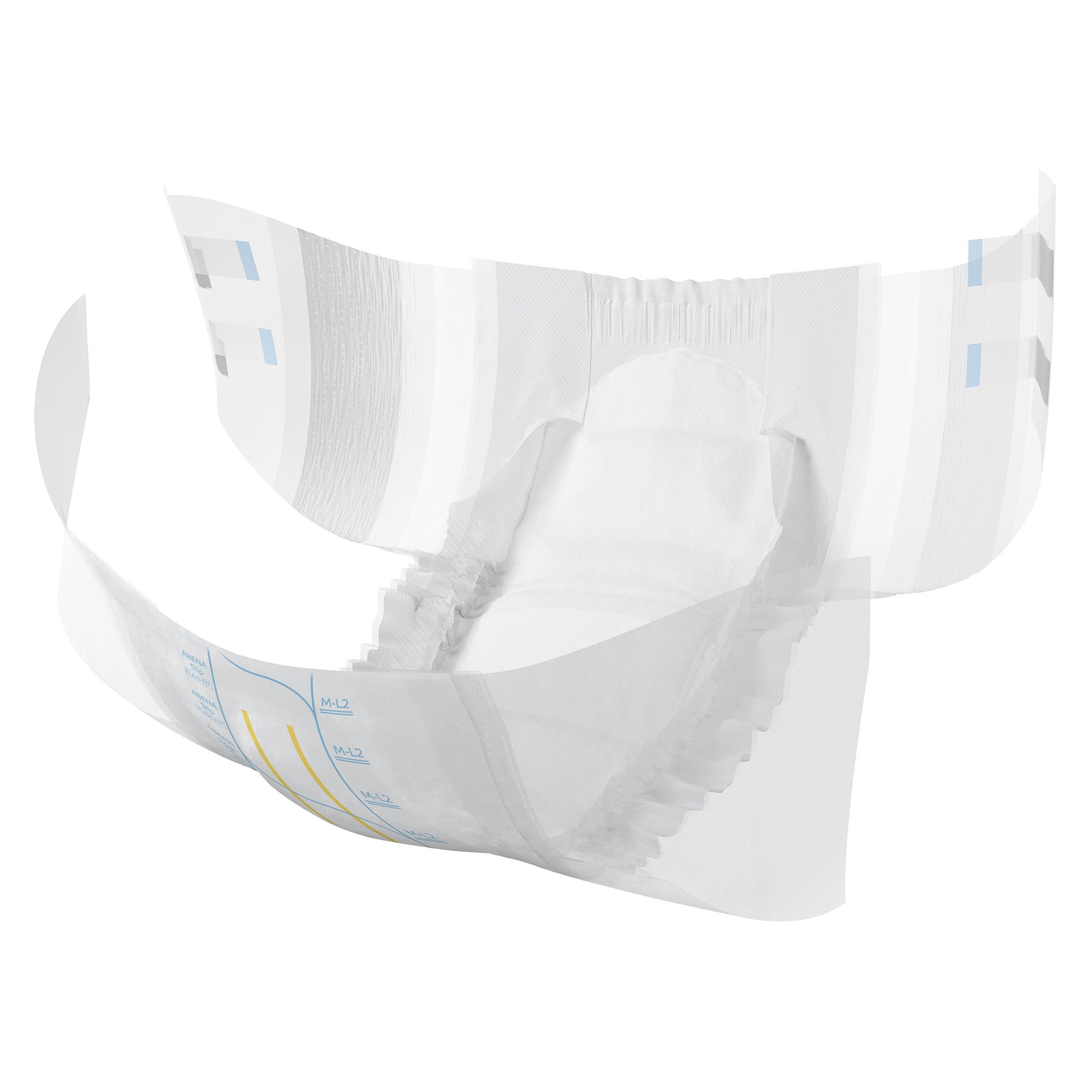 Abena North America 1000020860 - Abena® Slip Premium Flexi Fit Incontinence Briefs, M-L2 - 25/Pack, 100/Case