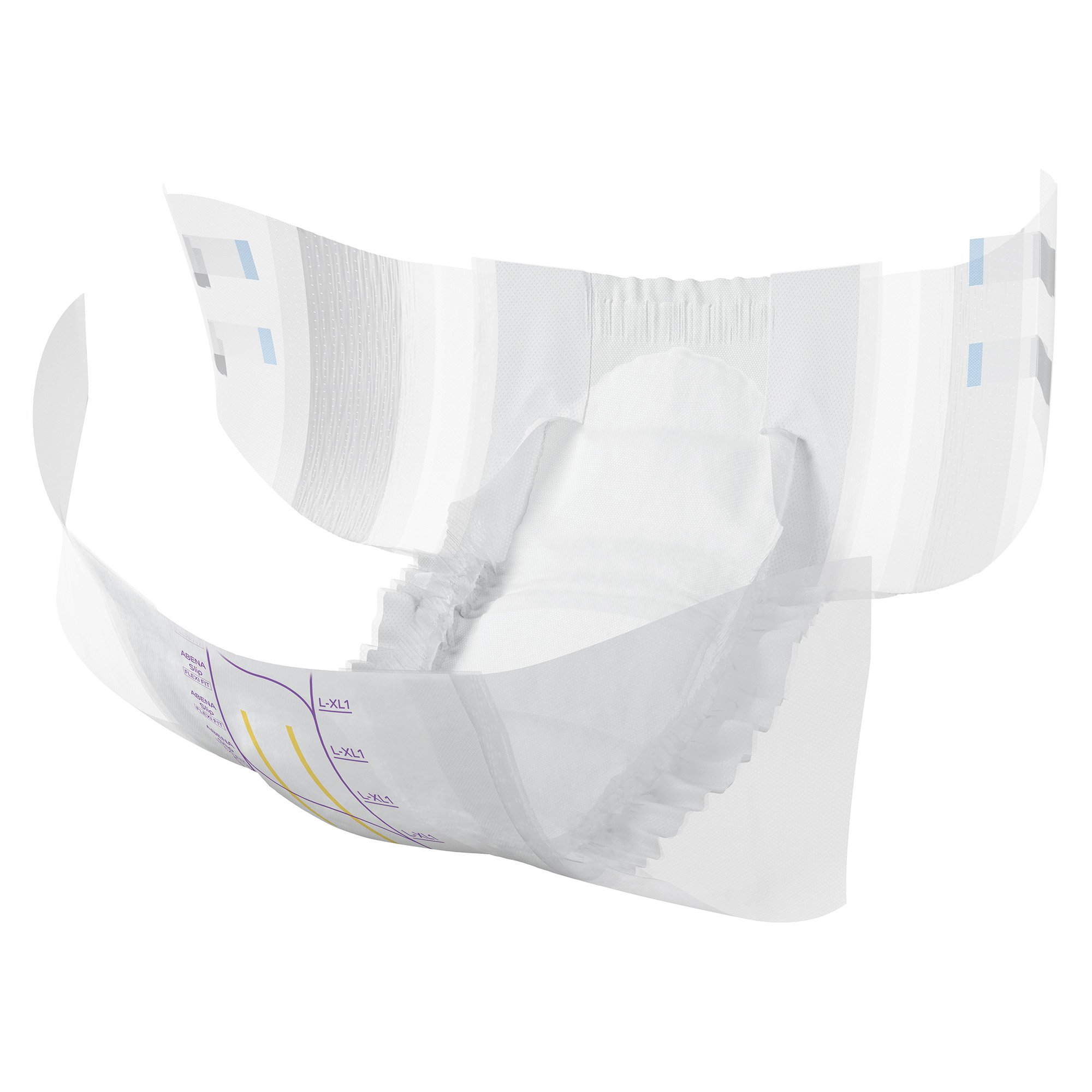 Abena North America 1000020863 - Abena® Slip Premium Flexi Fit Incontinence Briefs, L-XL1 - 25/Pack, 100/Case