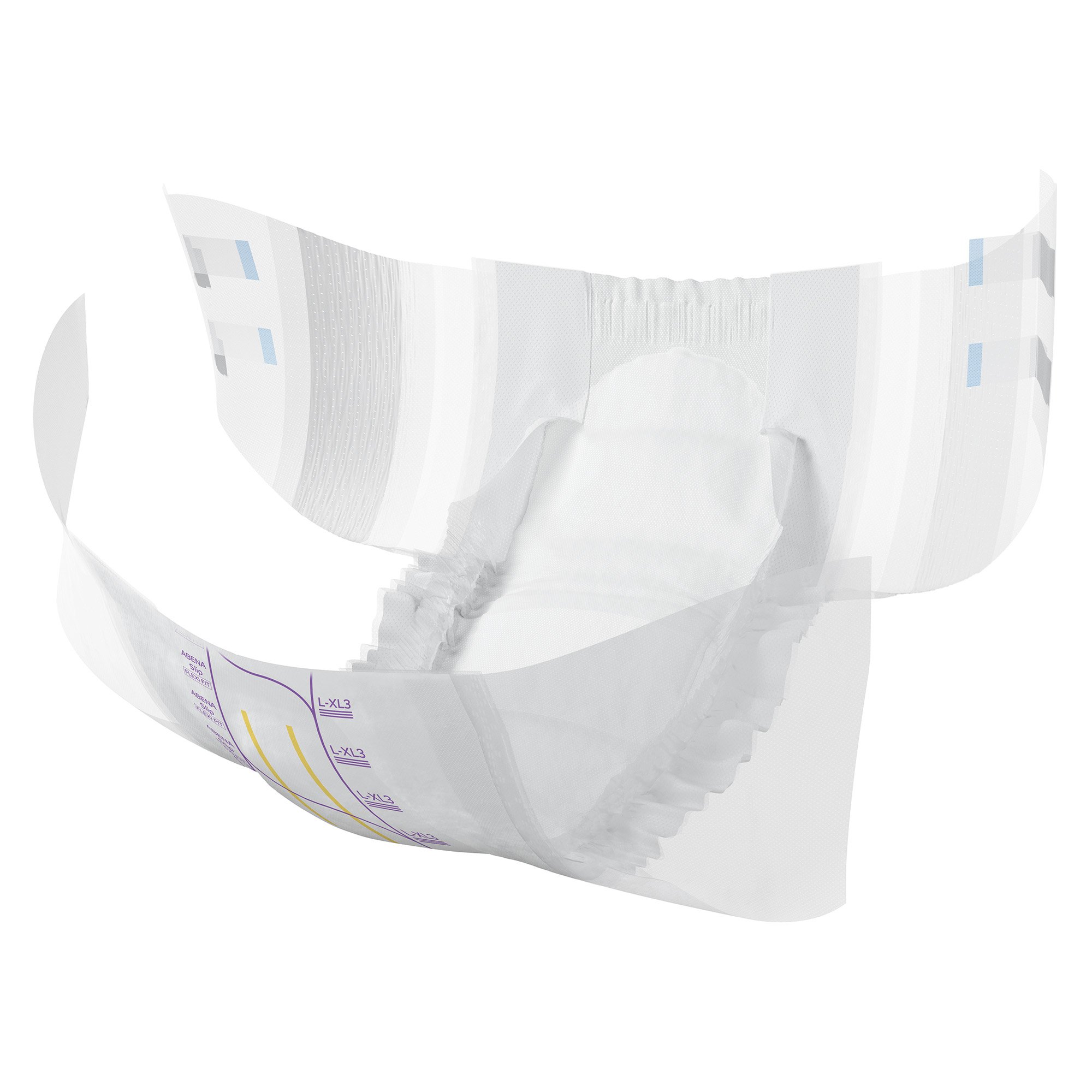 Abena North America 1000020865 - Abena® Slip Premium Flexi Fit Incontinence Briefs, L-XL3 - 20/Pack, 80/Case