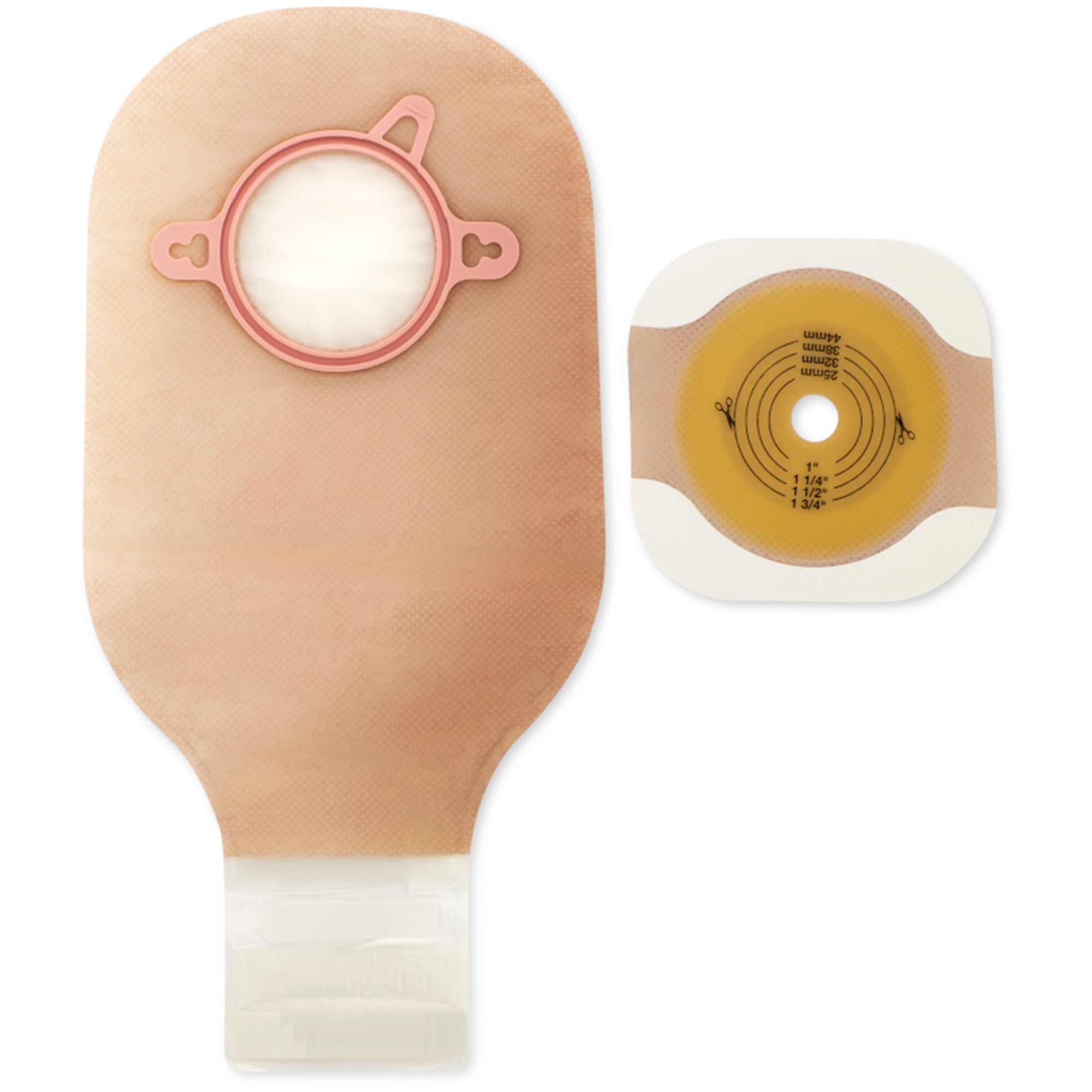 Hollister - 19602 Ostomy Pouch New Image™ Two-Piece System Flat
