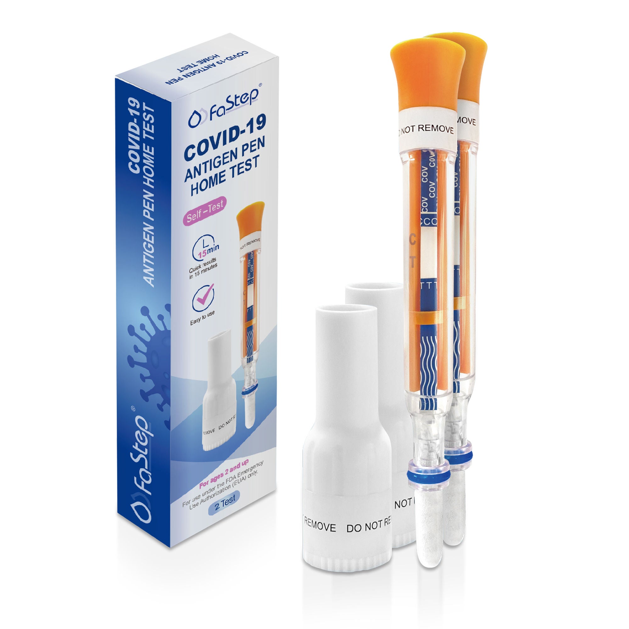 2San LLC - COV-S35002H2 Respiratory Test Kit FaStep® COVID-19 Antigen Pen Test 2 Tests