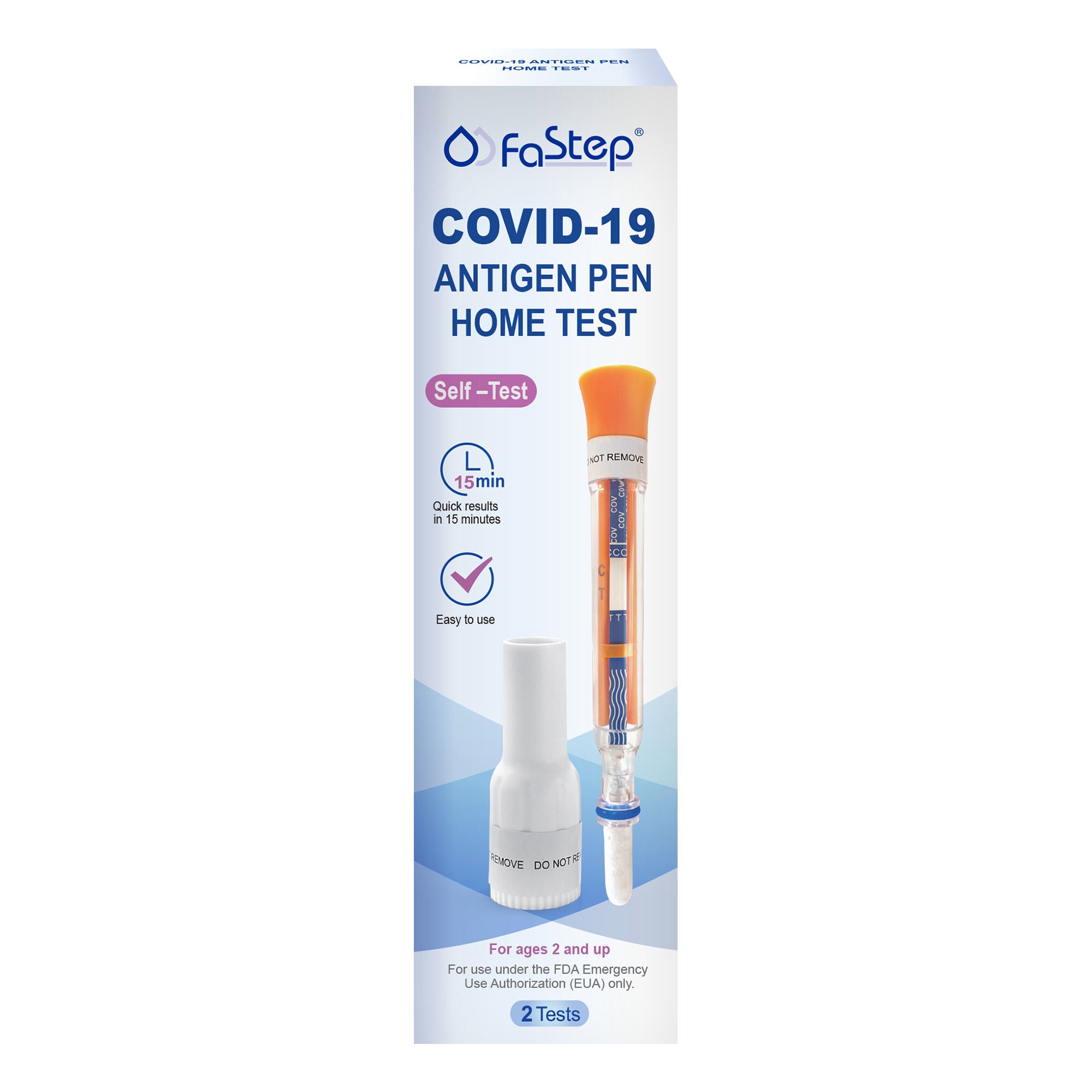2San LLC - COV-S35002H2 Respiratory Test Kit FaStep® COVID-19 Antigen Pen Test 2 Tests