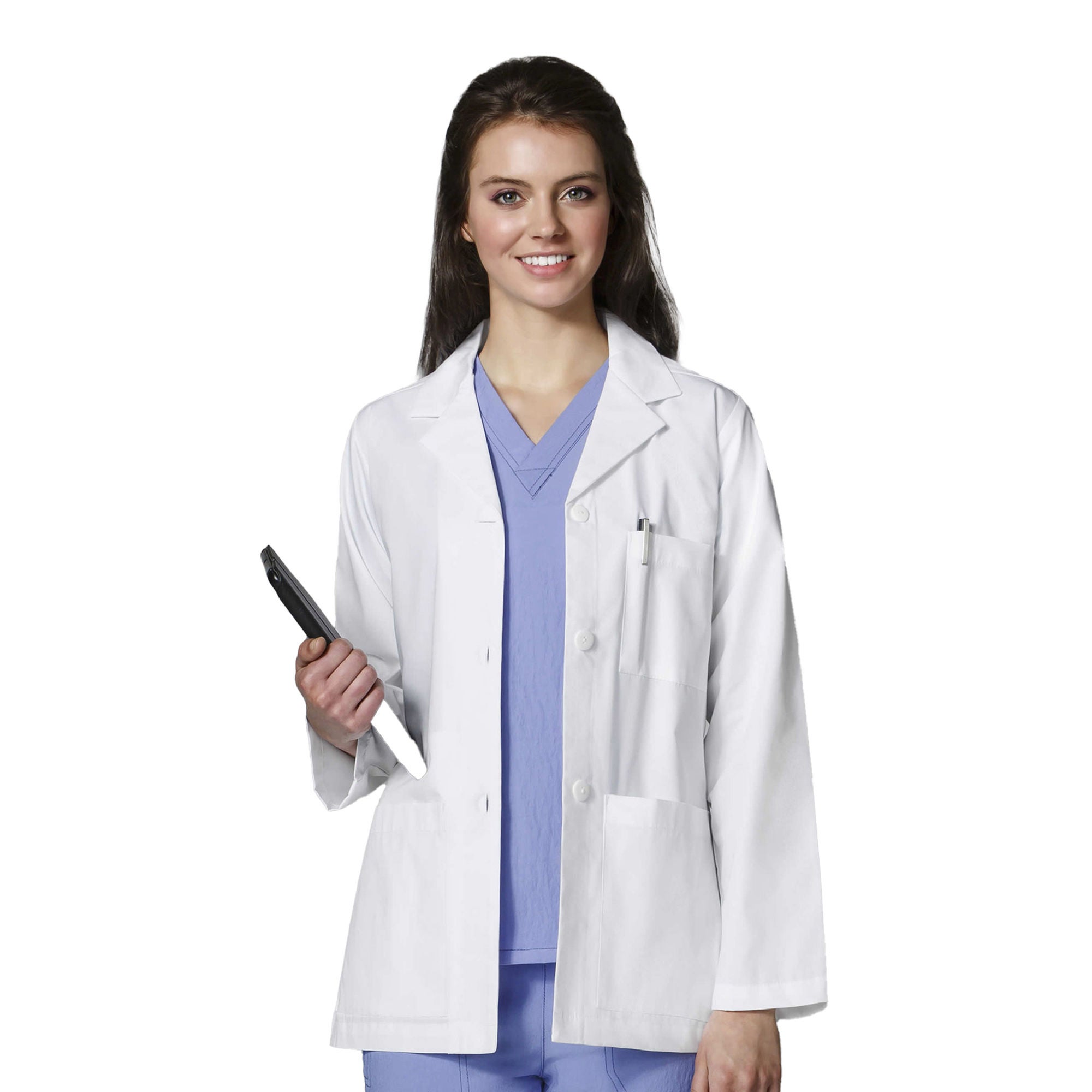 Fashion Seal Uniforms - 7202-WHT-M Lab Jacket Wink™ White Medium Hip Length 65% Polyester / 35% Cotton Reusable