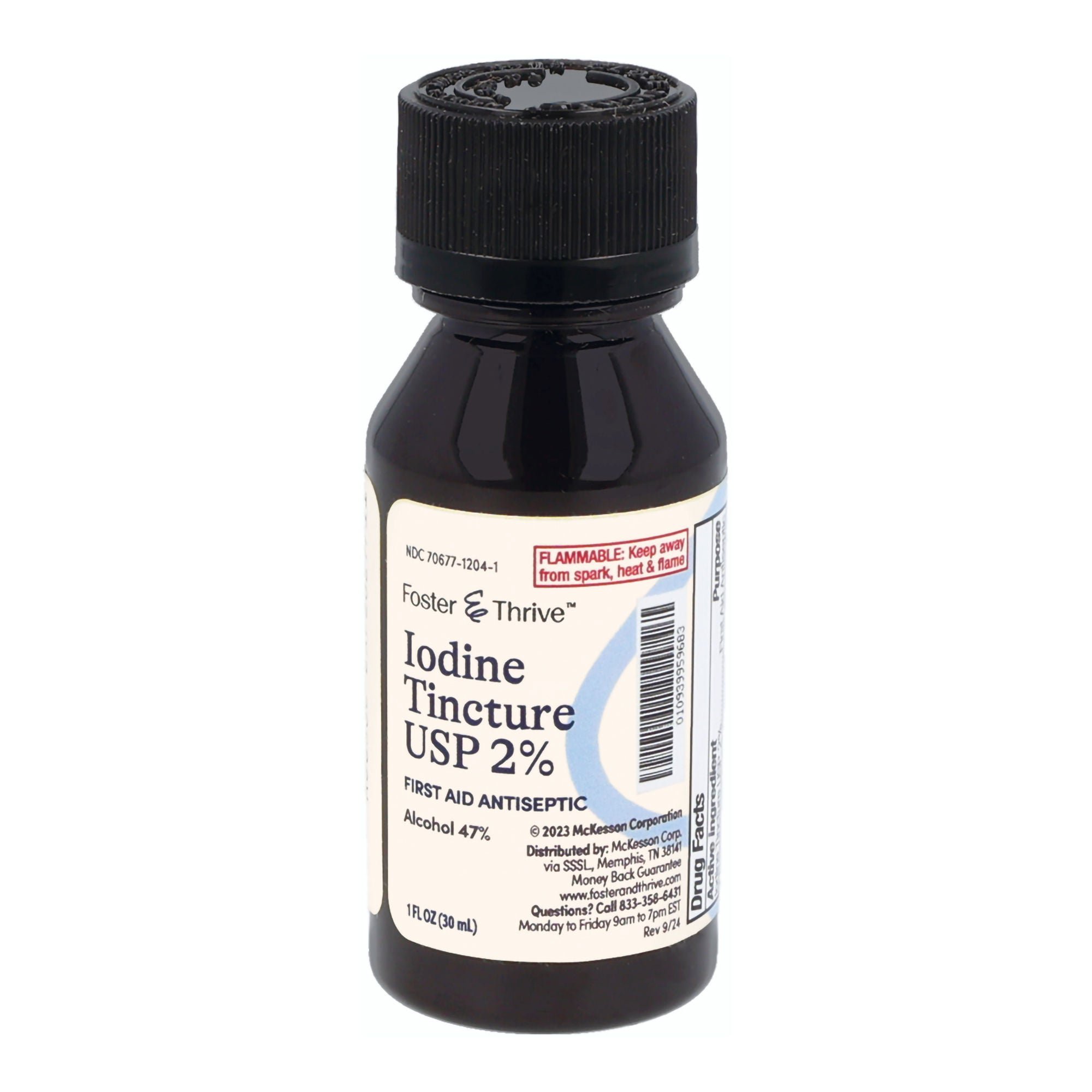 McKesson Brand - 70677120401 Foster & Thrive® Iodine Tincture
