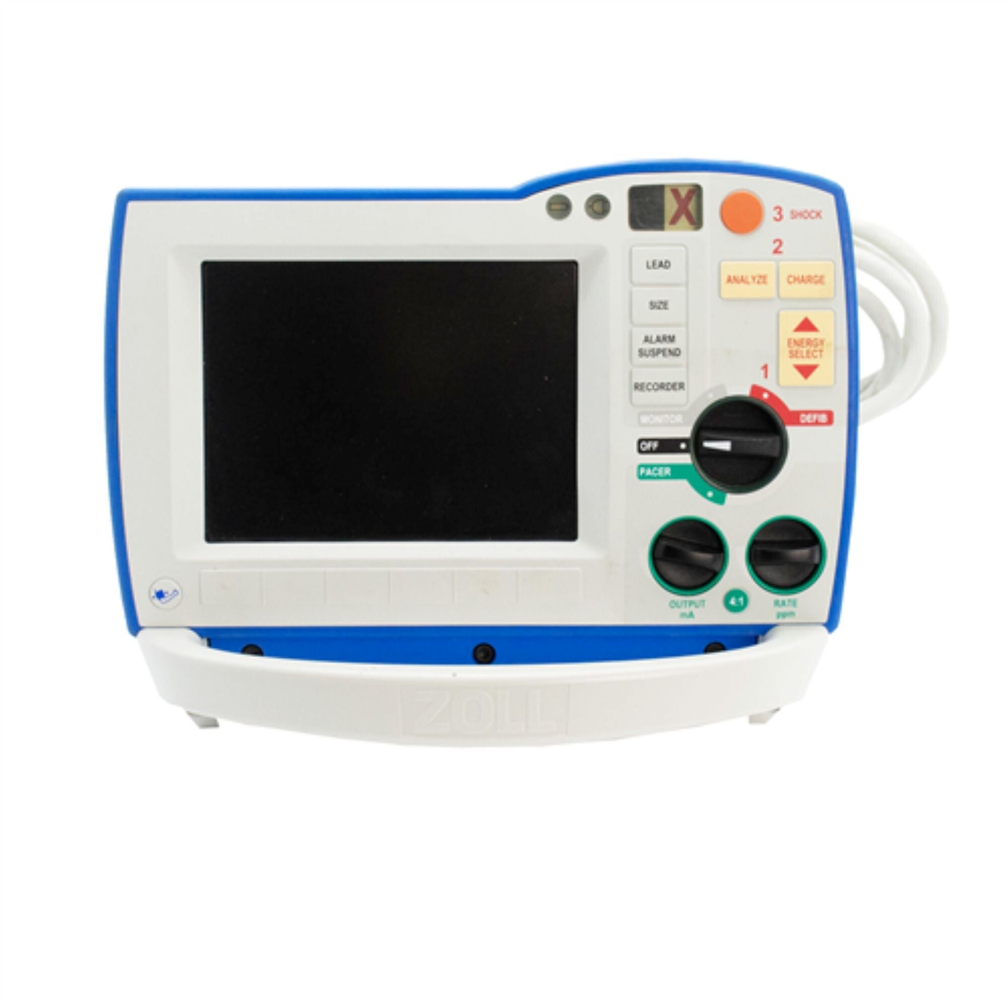 Soma Technology - DEF-0040F Defibrillator / Monitor Unit Zoll® R Series Paddles Contact AC Power / Battery Operated LCD Display