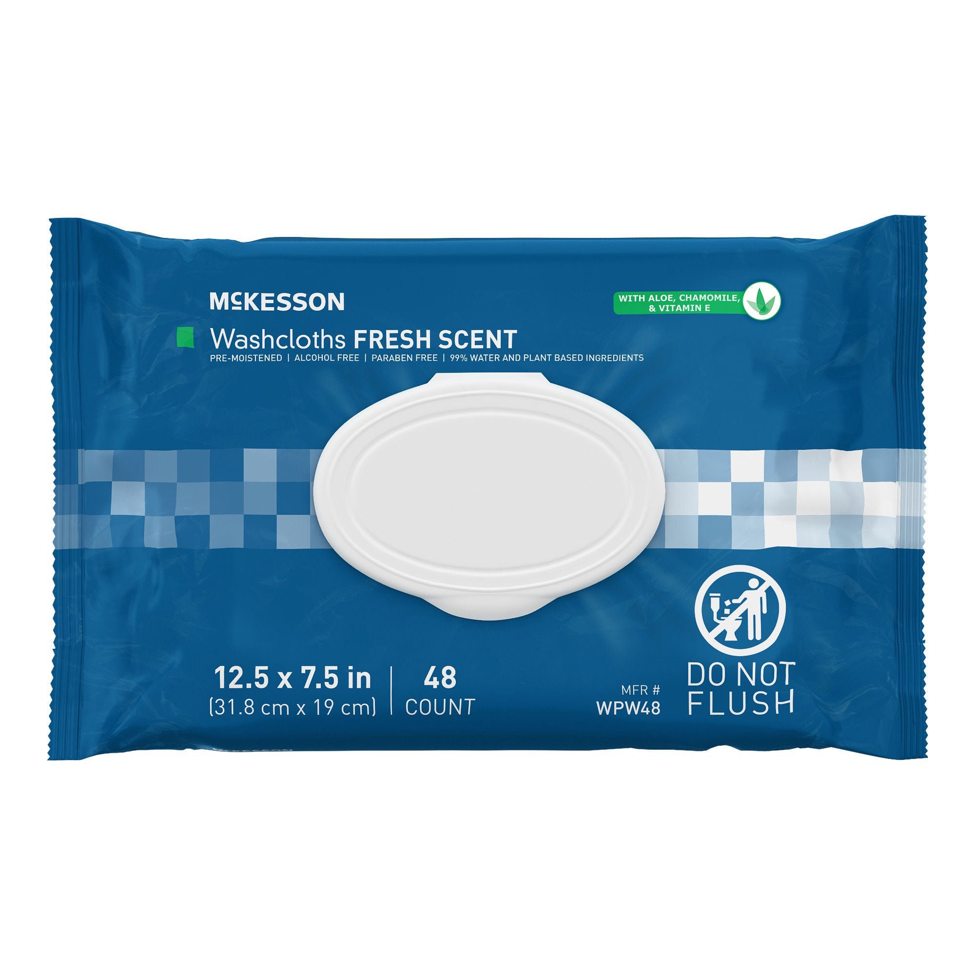 McKesson Brand - WPW48 McKesson® Fresh Scent Personal Cleansing Wipe