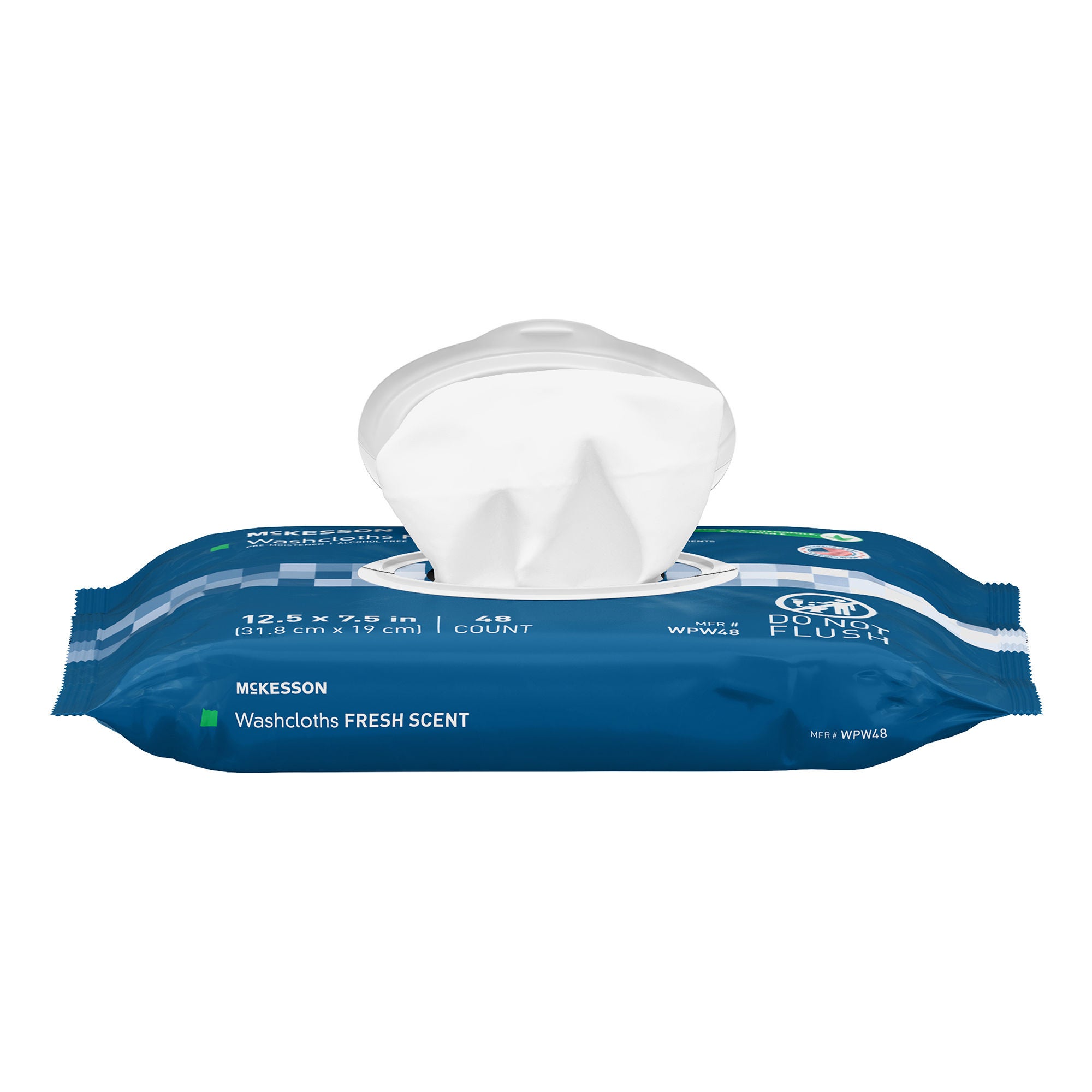 McKesson Brand - WPW48 McKesson® Fresh Scent Personal Cleansing Wipe