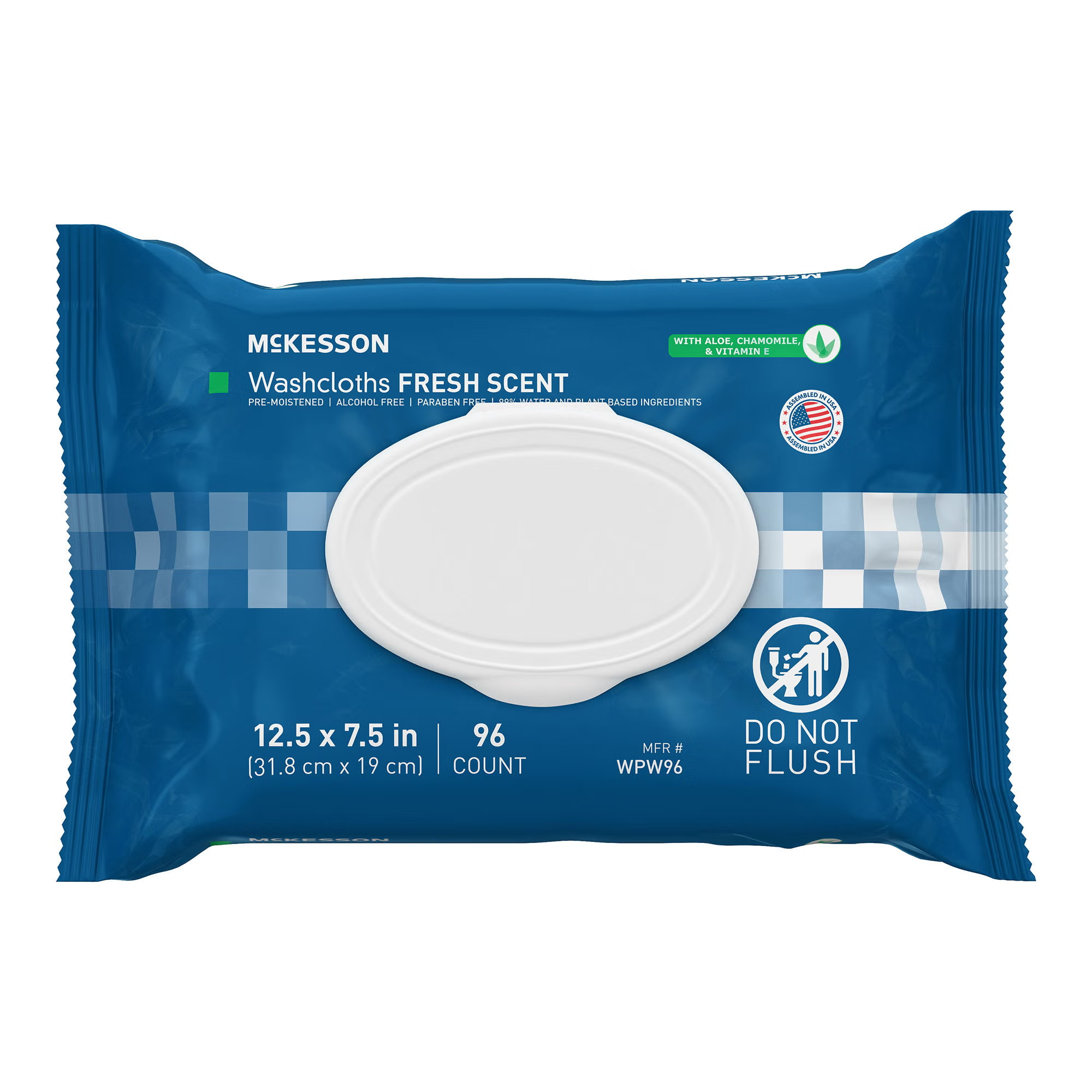 McKesson Brand - WPW96 McKesson® Fresh Scent Personal Cleansing Wipe