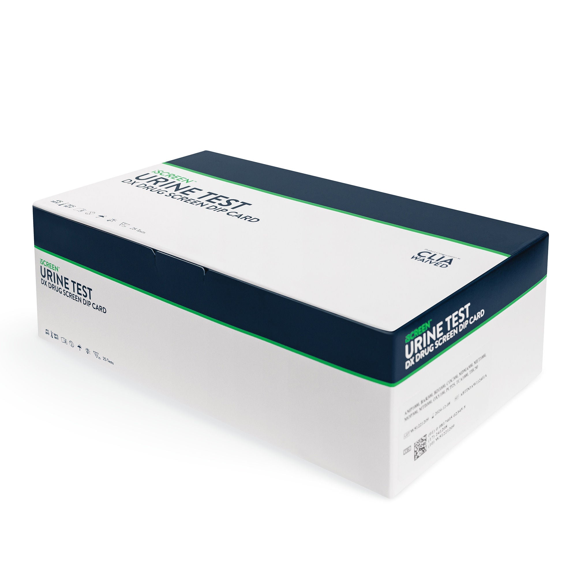 Abbott Rapid Dx North America LLC - ABTDOAW105401A Drugs of Abuse Test Kit iScreen® DX AMP1000, COC300, OPI2000, PCP25, THC50 25 Tests CLIA Waived