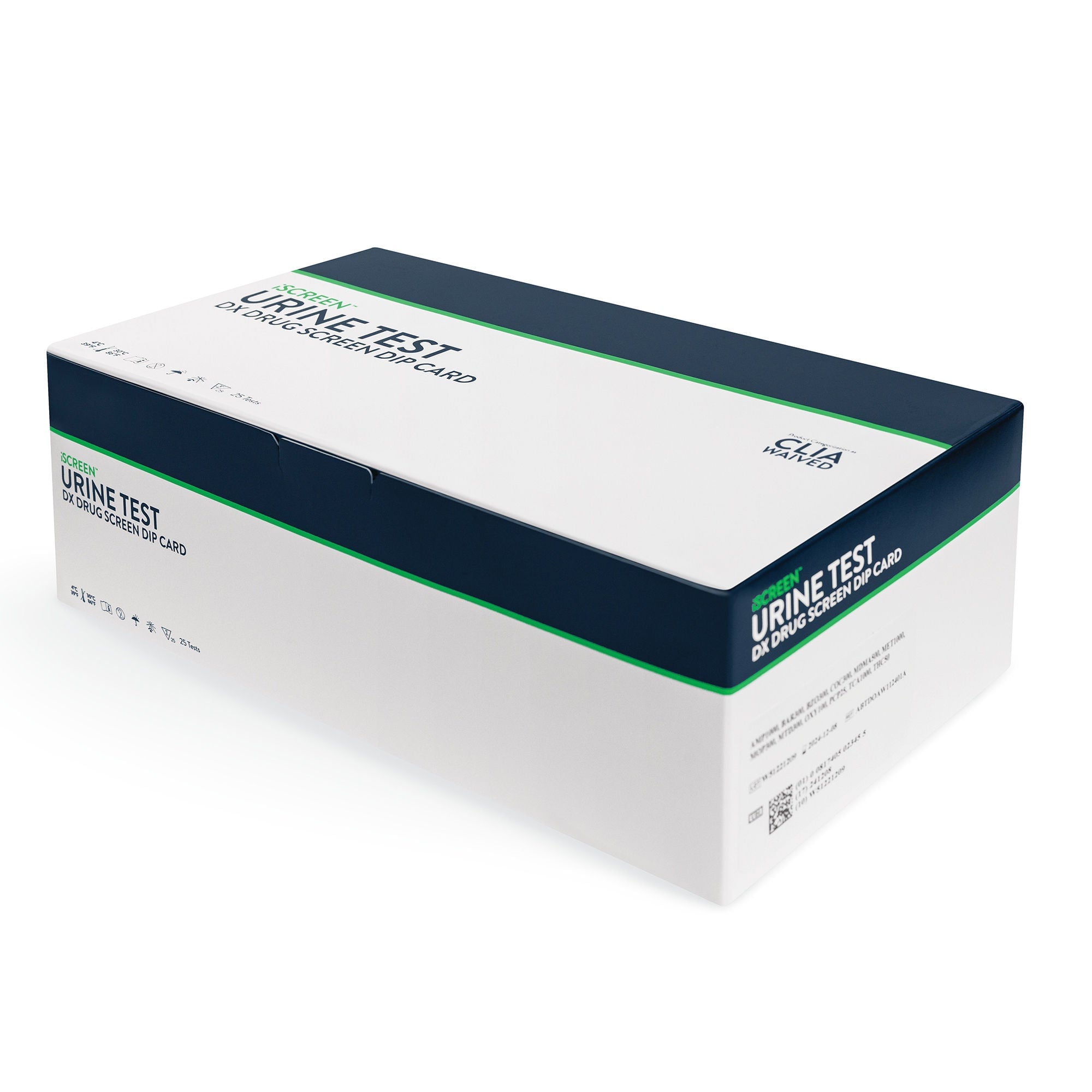 Abbott Rapid Dx North America LLC - ABTDOAW105402B Drugs of Abuse Test Kit iScreen® DX AMP1000, COC300, MET1000, OPI2000, THC50 25 Tests CLIA Waived
