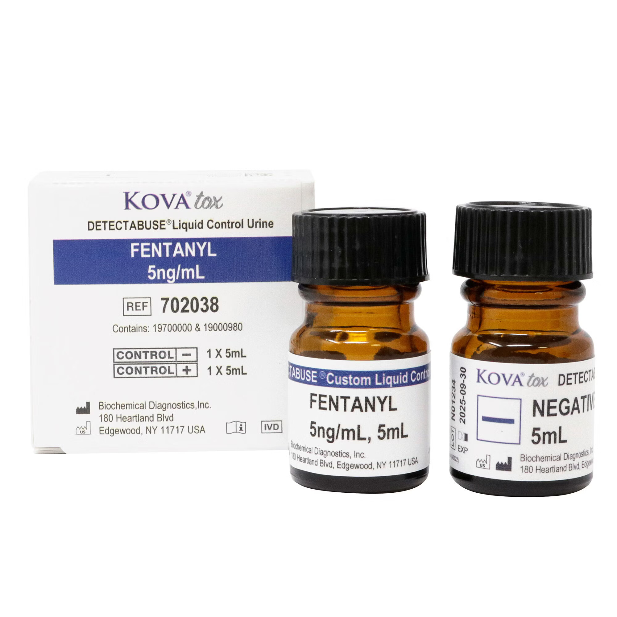 Abbott Rapid Dx North America LLC - 702038 Drugs of Abuse Urinalysis Control Set DetectAbuse® Fentanyl Positive Level / Negative Level 5 mL