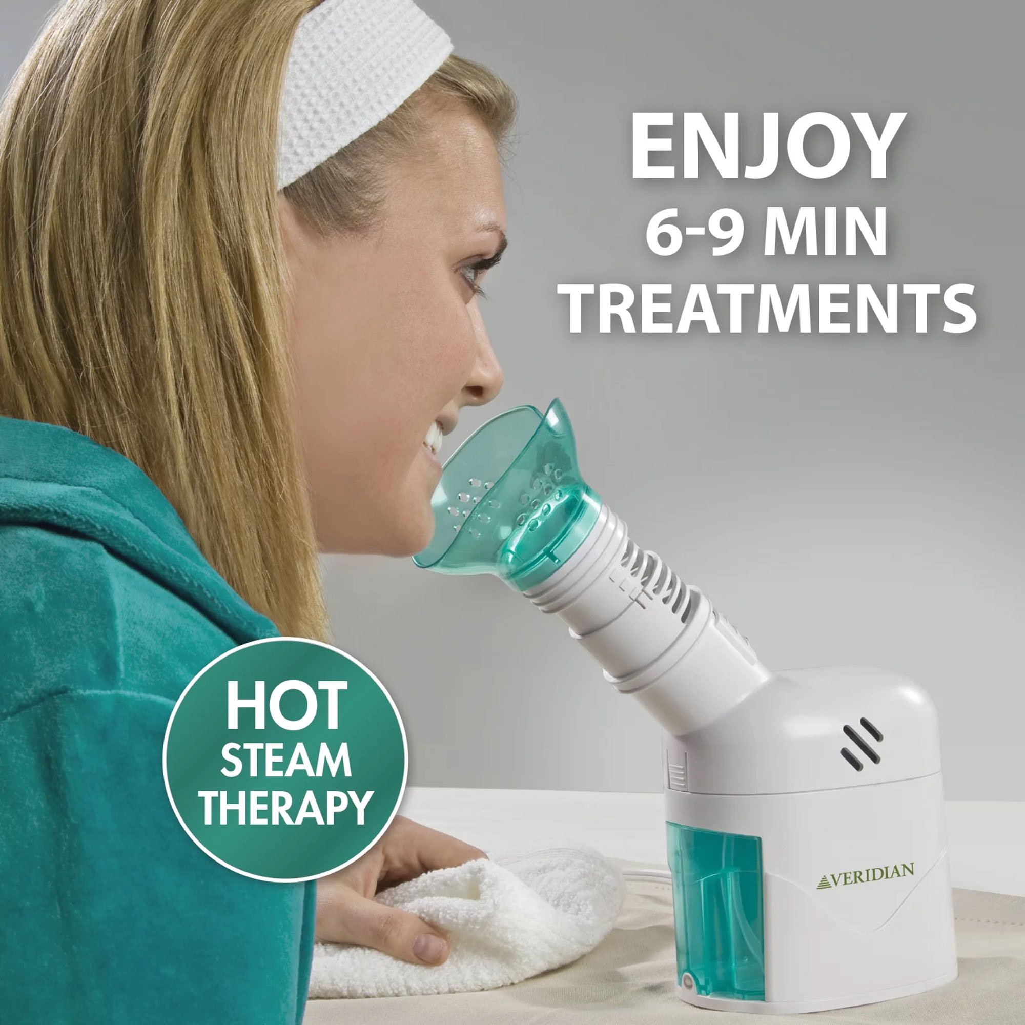 Veridian Healthcare LLC 11-525 - Steam Inhaler Respiratory Vapor Therapy System - 1/Each, 4/Case