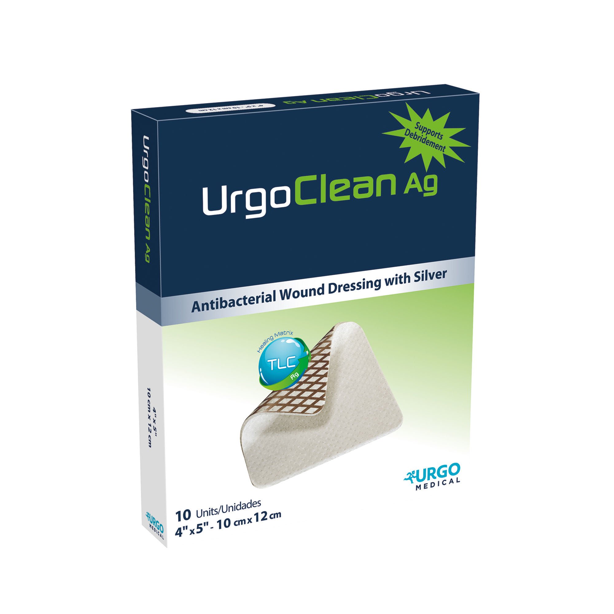 Urgo Medical North America LLC - 603071 Silver Dressing UrgoClean Ag Rectangle Sterile