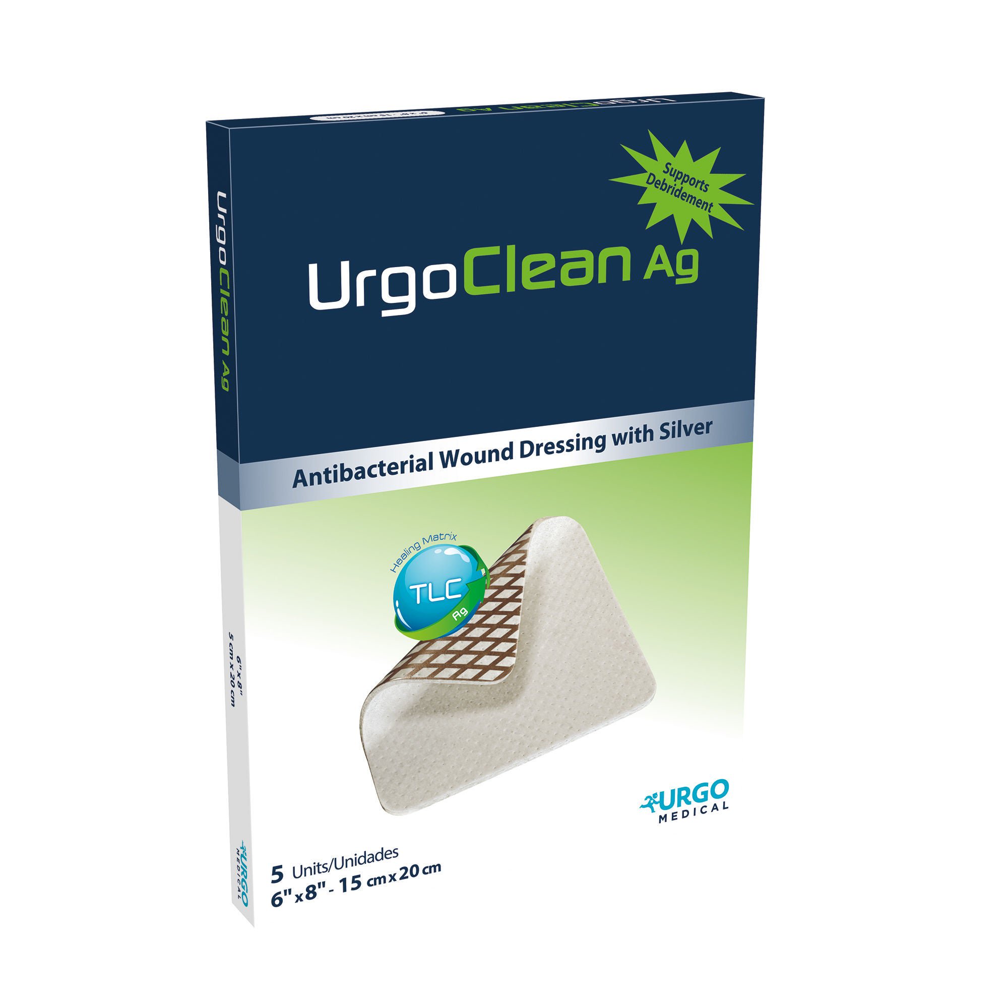 Urgo Medical North America LLC - 603073 Silver Dressing UrgoClean Ag Rectangle Sterile