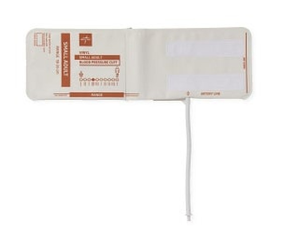 Medline - MDS9722HPV Single Patient Use Blood Pressure Cuff Medline 18 to 26 cm Arm Vinyl Cuff Small Adult Cuff