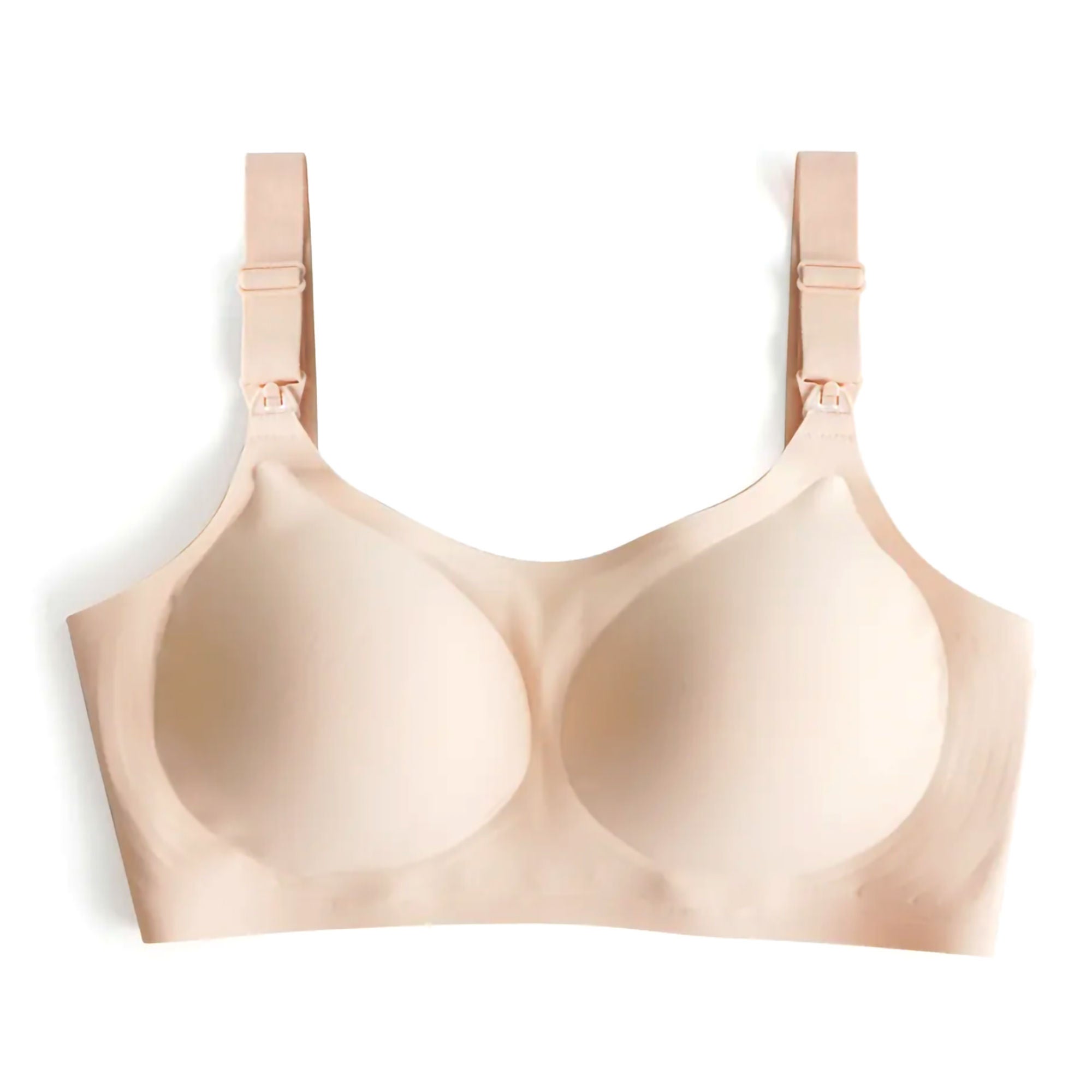Zev Supplies Corp - ZNPB-S Nursing Bra Zomee 28-1/2 to 30-1/2 Inch Chest Small Nude Back Hook and Eye Closure Adjustable Strap