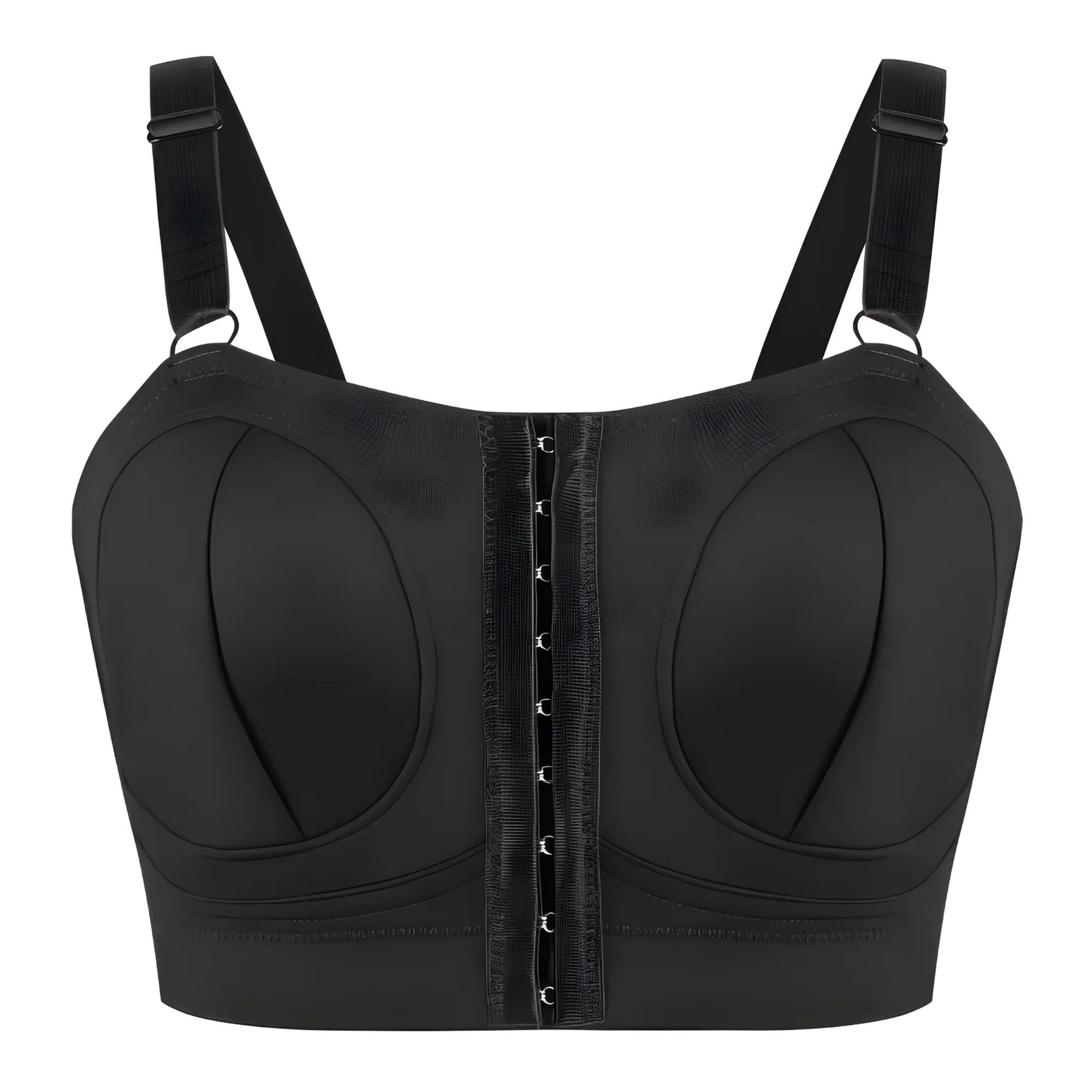 Zev Supplies Corp - ZBSH-DSNB1-M Hands-Free Pumping / Nursing Bra Zomee 2 in 1 36 to 38 Inch Chest Medium Black Front Hook and Eye Closure Adjustable Strap