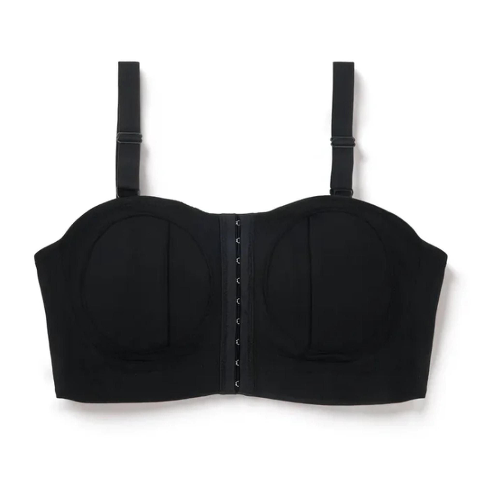 Zev Supplies Corp - ZBSH-DSNB1-L Hands-Free Pumping / Nursing Bra Zomee 2 in 1 38 to 40 Inch Chest Large Black Front Hook and Eye Closure Adjustable Strap