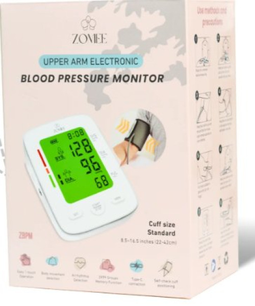 Zomee Home Automatic Digital Blood Pressure Monitor by Zev Supplies