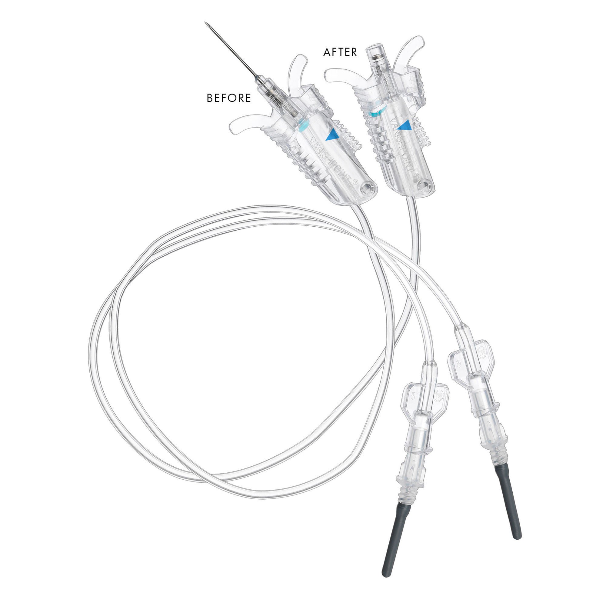Retractable Technologies - 24121 VanishPoint® Blood Collection Set 23 Gauge 3/4 Inch Needle Length Safety Needle 12 Inch Tubing Sterile