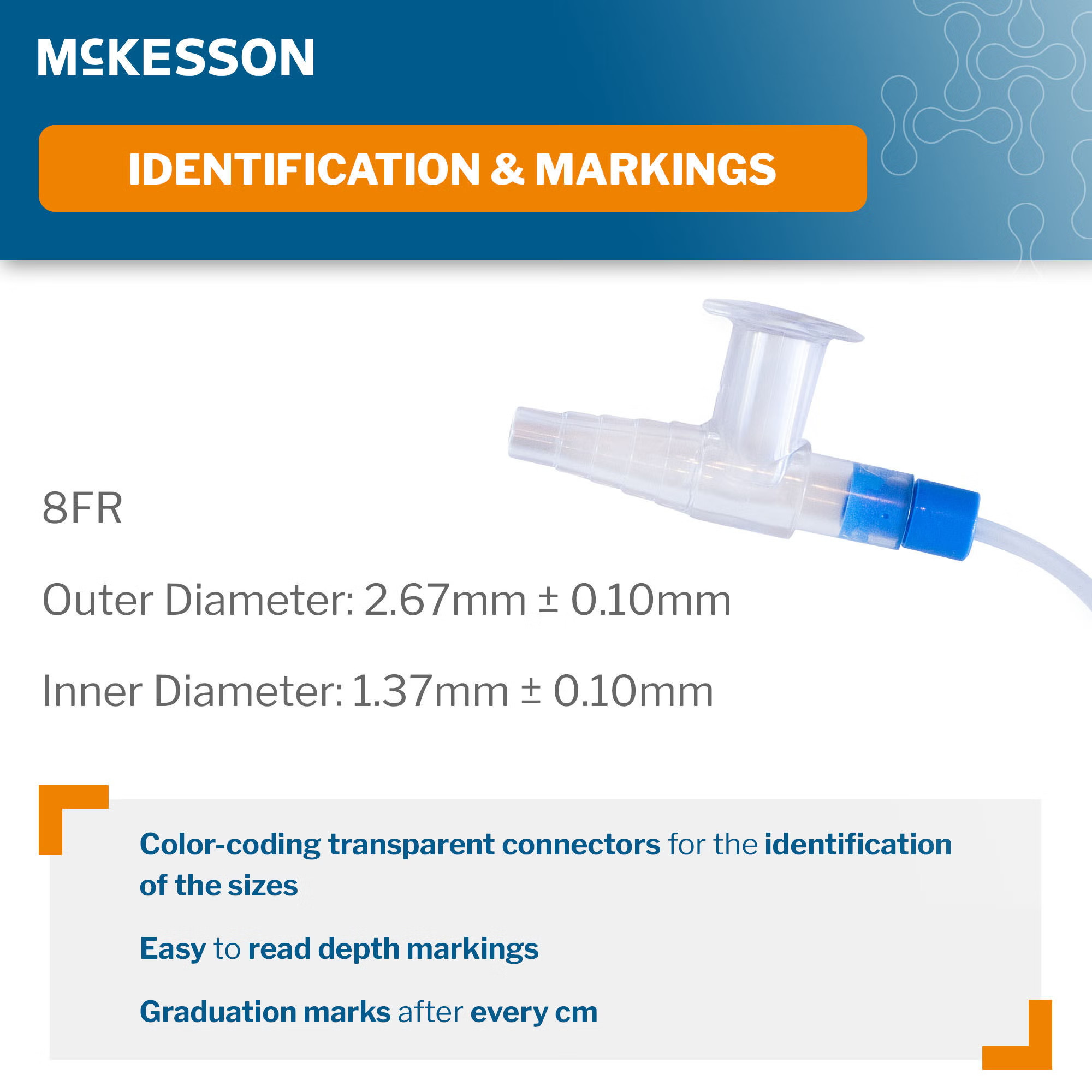 McKesson Brand - 16-DT8FR Suction Catheter McKesson Flexible Type DeLee Tip Open Style Chimney Control Vent 8 Fr. Sterile