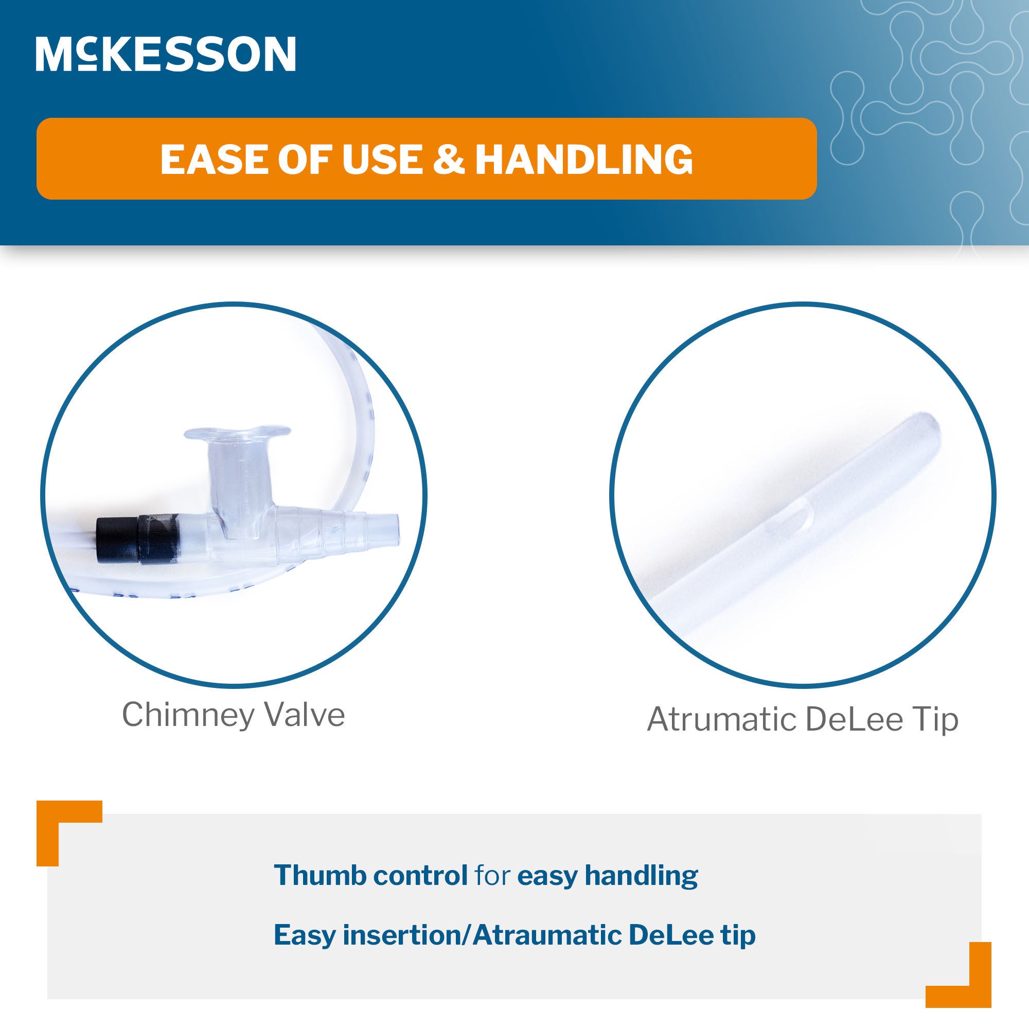 McKesson Brand - 16-DT10FR Suction Catheter McKesson Flexible Type DeLee Tip Open Style Chimney Control Vent 10 Fr. Sterile