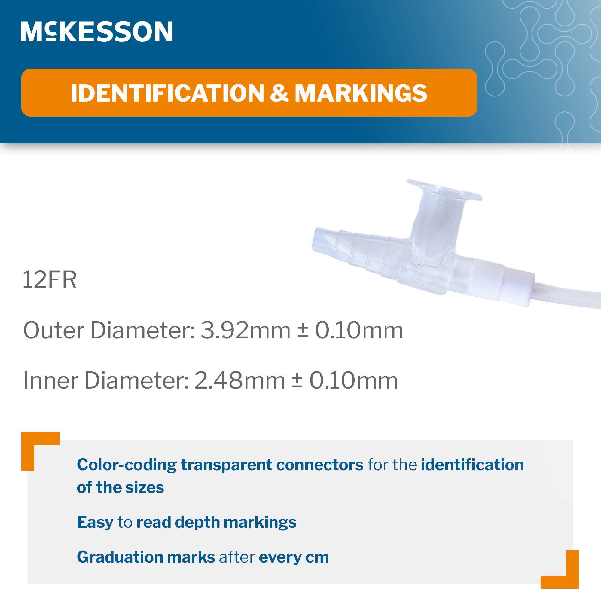 McKesson Brand - 16-DT12FR Suction Catheter McKesson Flexible Type DeLee Tip Open Style Chimney Control Vent 12 Fr. Sterile