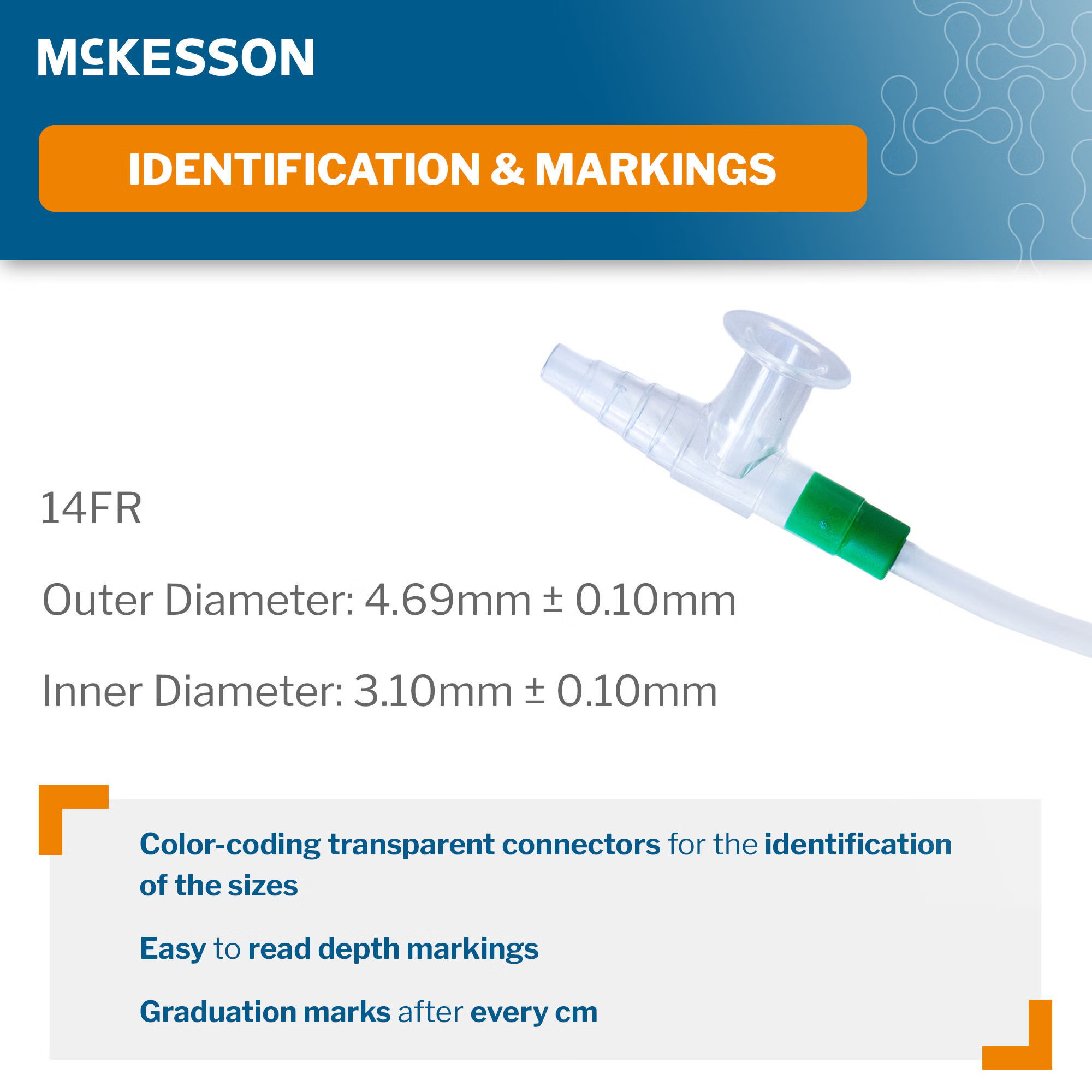 McKesson Brand - 16-DT14FR Suction Catheter McKesson Flexible Type DeLee Tip Open Style Chimney Control Vent 14 Fr. Sterile