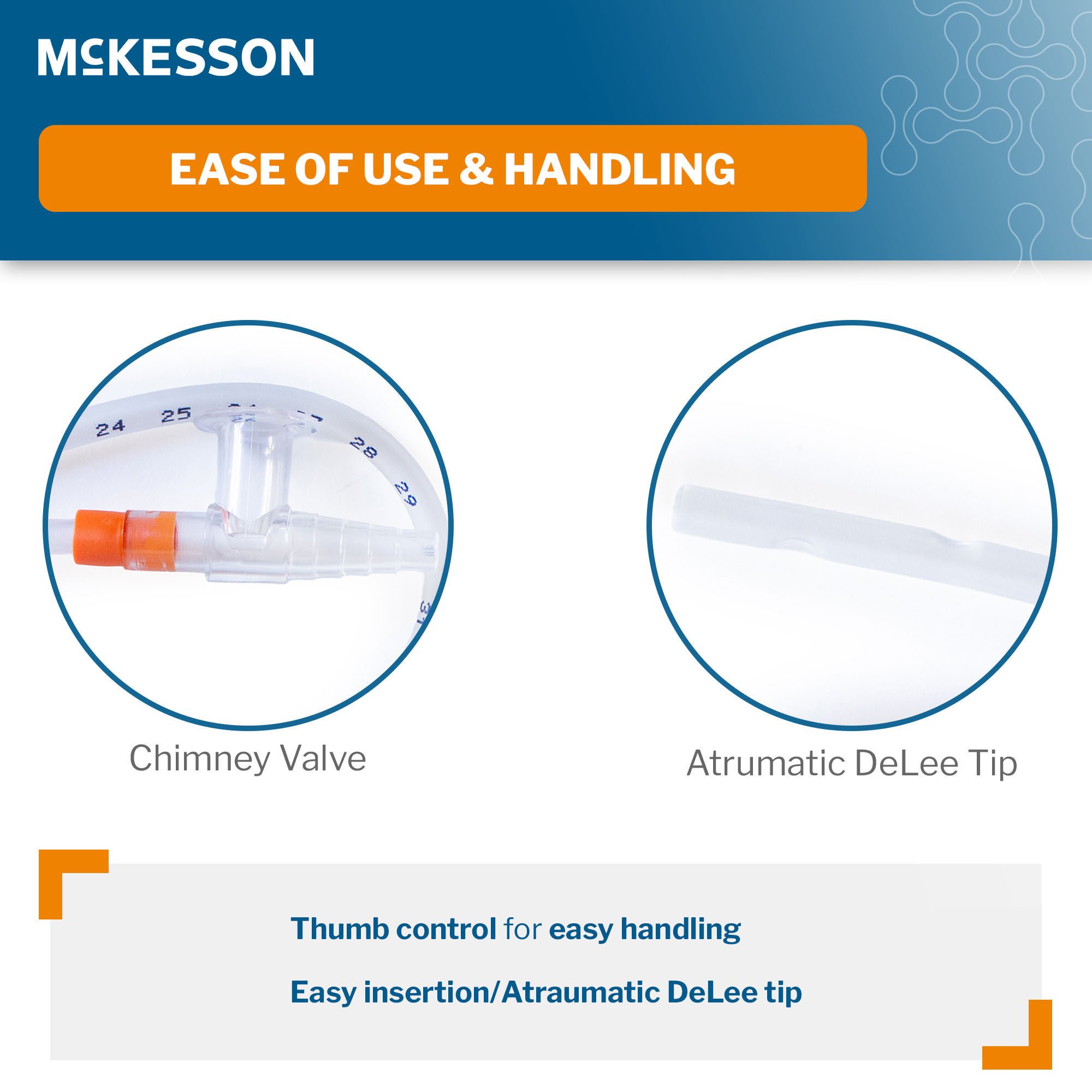 McKesson Brand - 16-DT16FR Suction Catheter McKesson Flexible Type DeLee Tip Open Style Chimney Control Vent 16 Fr. Sterile