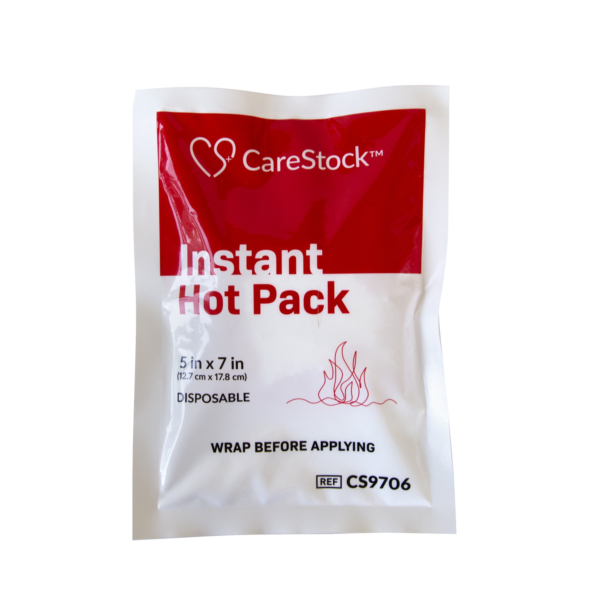 CareStock CS9706 - CareStock™ Instant Hot Pack, 5 x 7 Inch - 1/Each, 24/Case