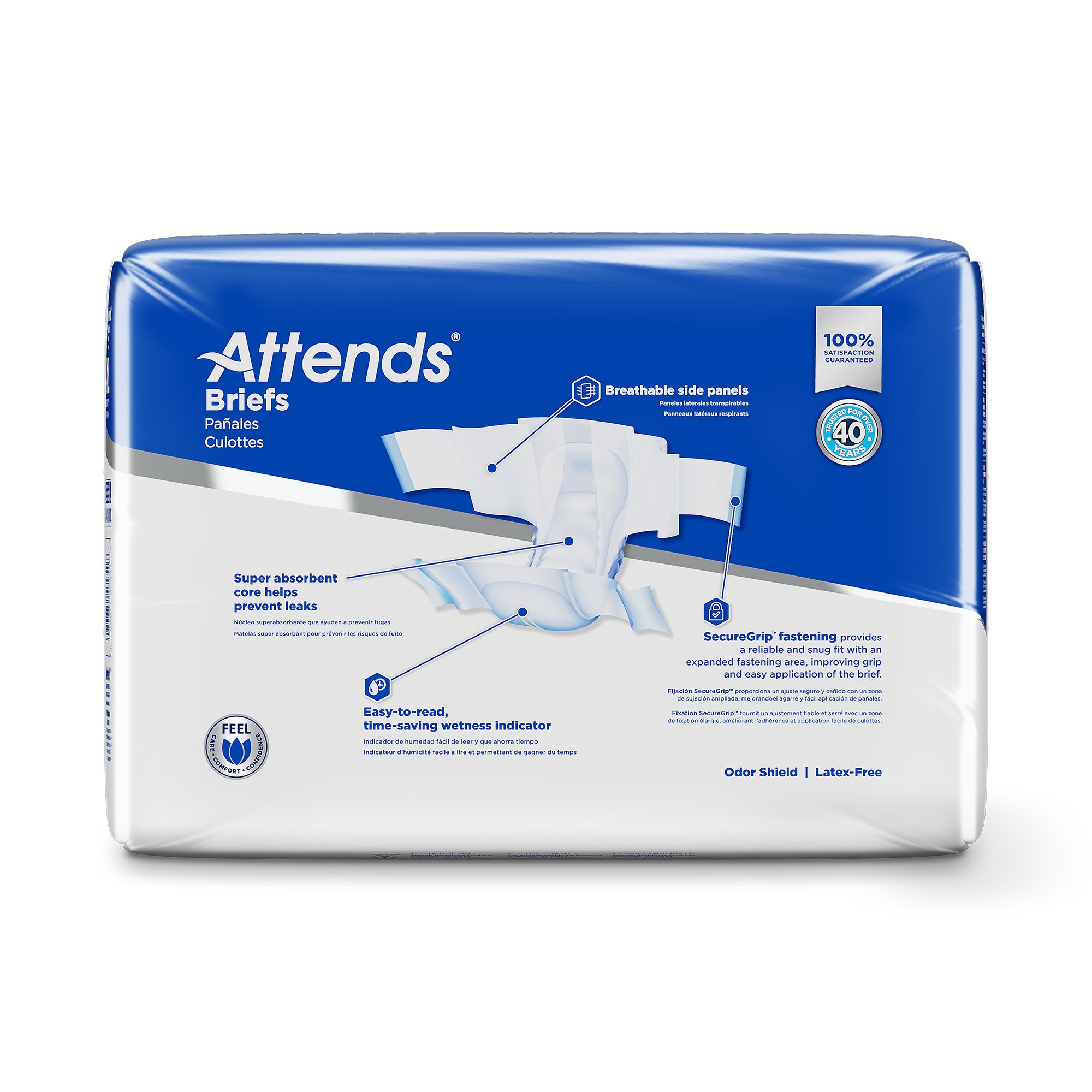 Attends Healthcare Products DDP40100 - Attends® Extra Heavy Absorbency Briefs, X-Large - 25/Bag, 100/Case