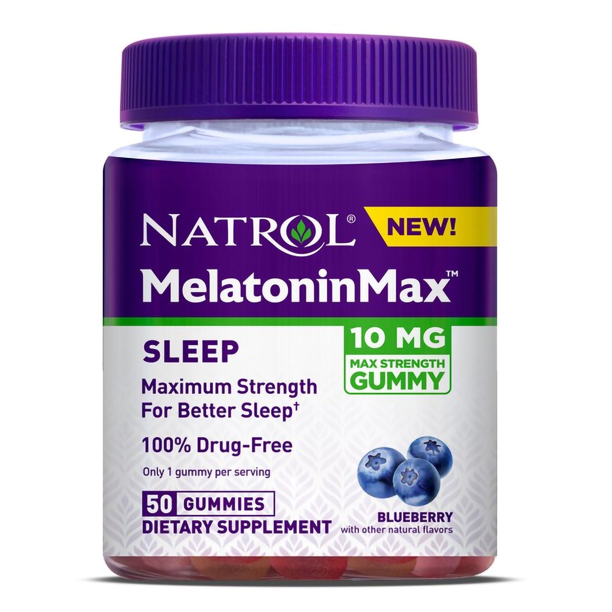 Natrol Inc - 04746907881 Natrol® MelatoninMAX® 10 mg Sleep Gummies Blueberry
