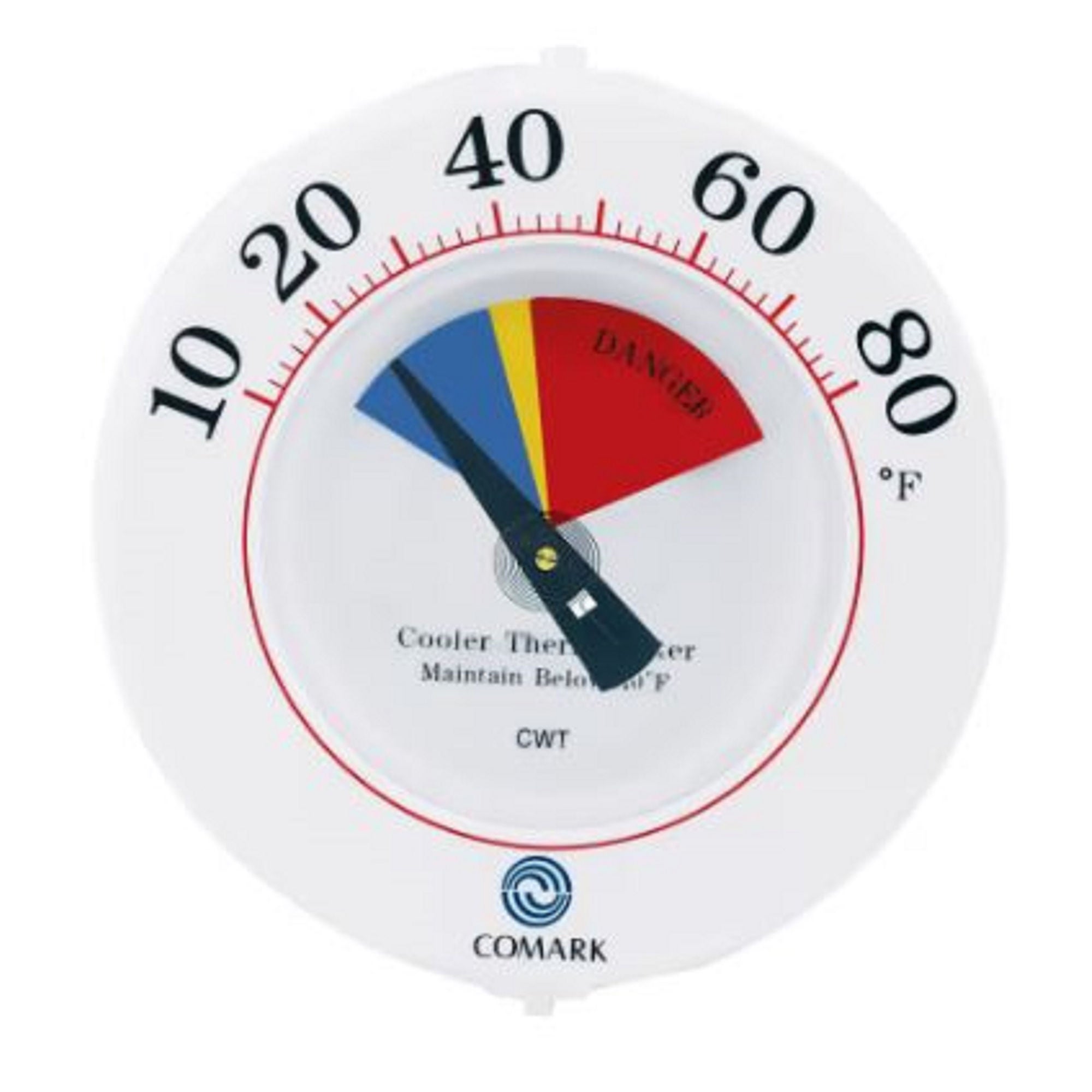 The Wasserstrom Company - 630522 Thermometer / Thermerstat / Sensor / Probe Comark® Cooler Wall Thermometer For Refrigerator / Freezer