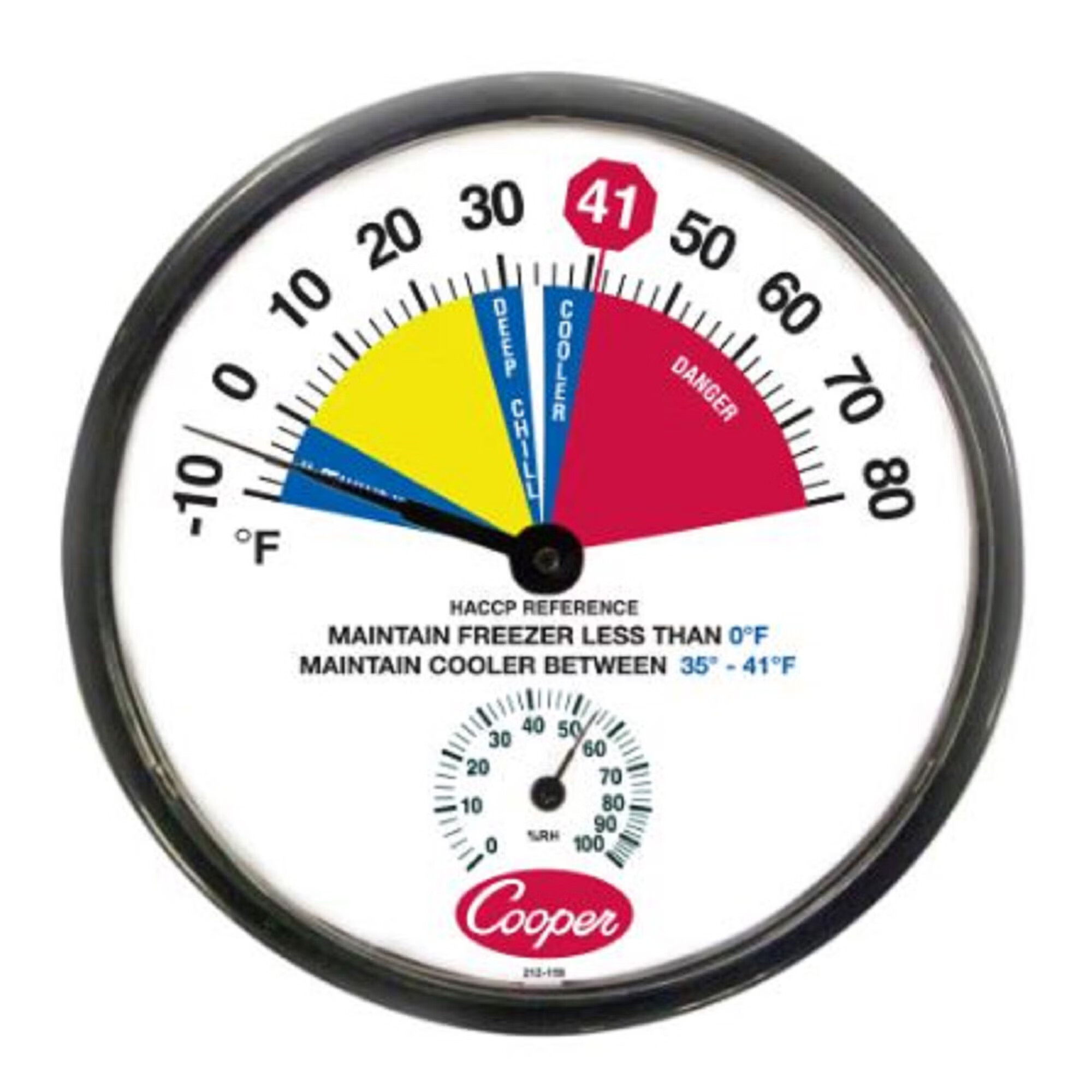 The Wasserstrom Company - 301146 Thermometer / Thermerstat / Sensor / Probe Cooper-Atkins® Cooler / Freezer Thermometer For Refrigerator / Freezer