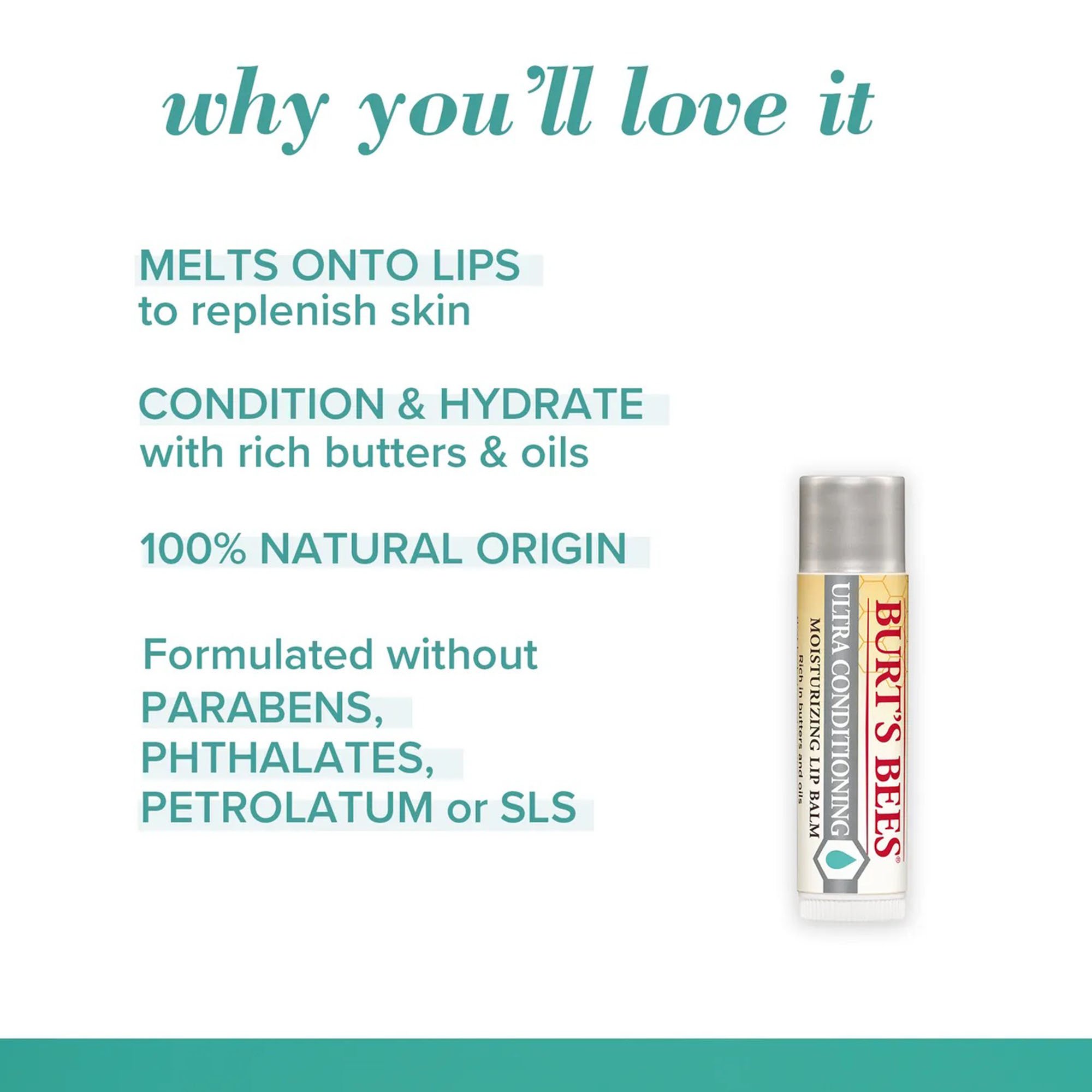 Burt's Bees Ultra Conditioning Lip Balm 79285001222 by The Clorox Sales