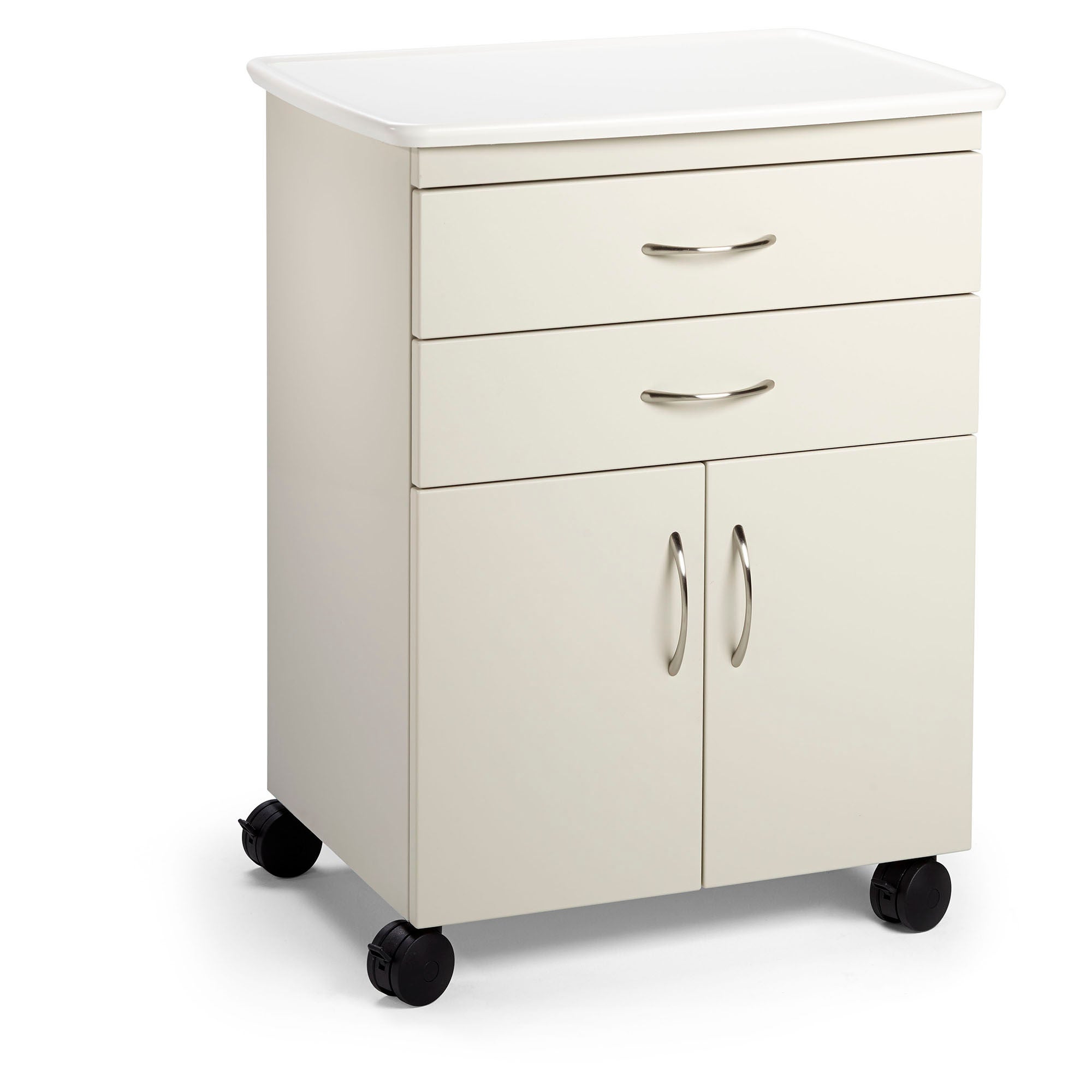 Midmark - M21A.802.KCN Treatment Cabinet M2 Series Floor Standing / Mobile Powder Coated Steel 2 Drawers 1 Shelf Without Lock