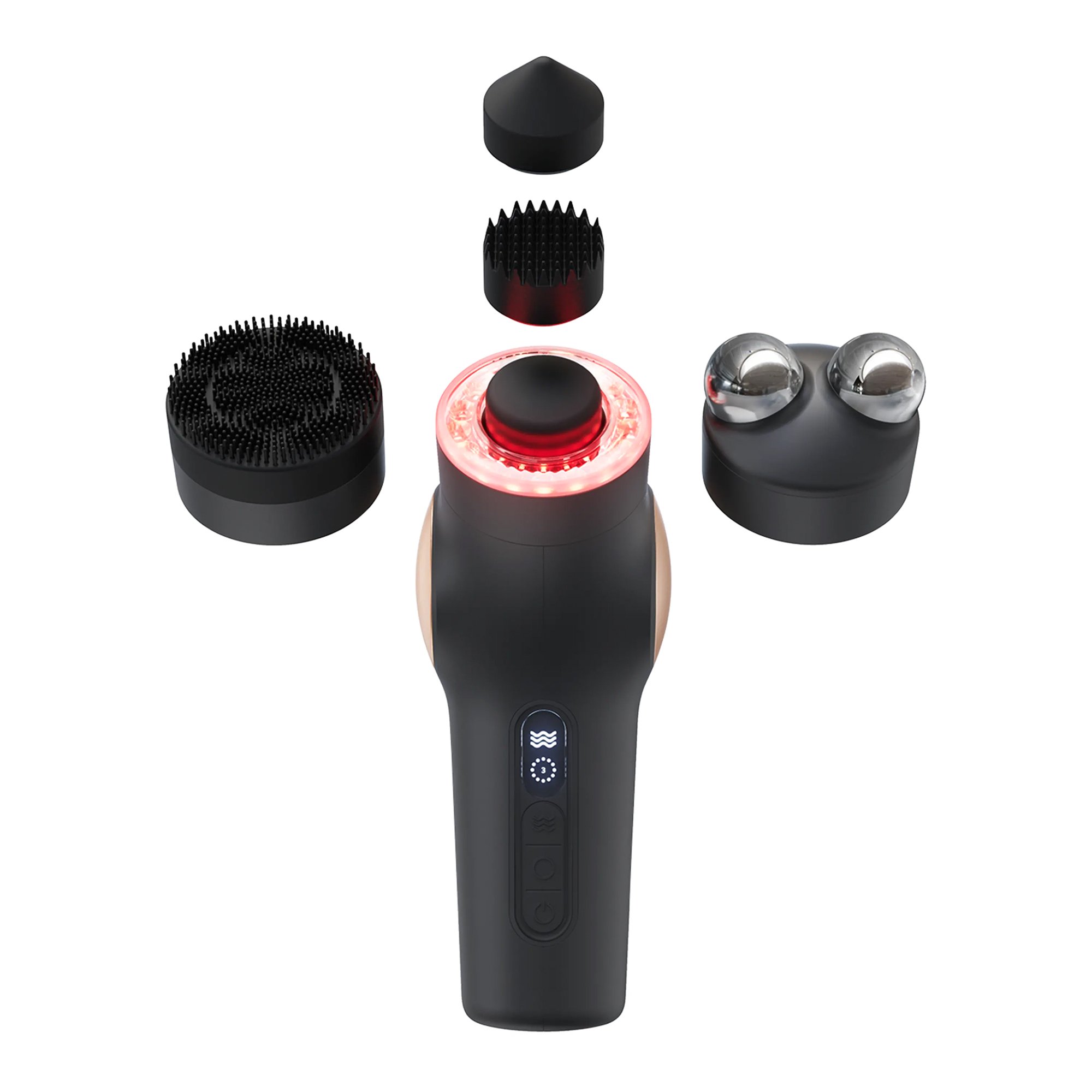 Therabody Inc TF02224-01 - TheraFace Pro Hand-Held Face Massager & Cleanser, Black - 1/Each