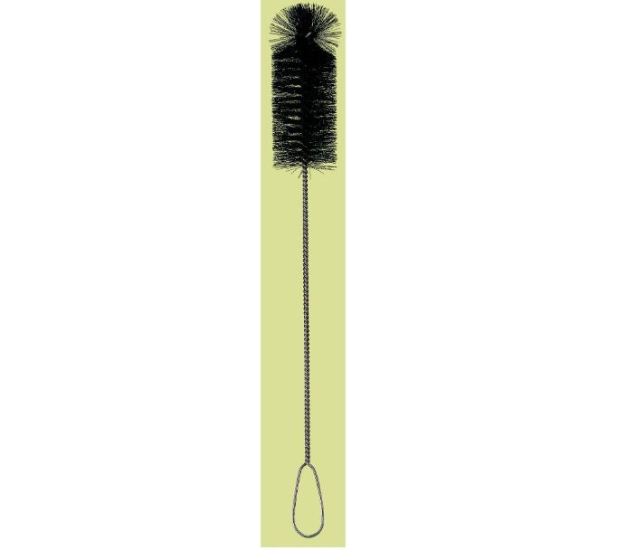 Fisher Scientific - 03621B Fisherbrand™ Nessler Tube Brush Black, Radial Double Fan Tip, 2.2/5 Inch Diameter X 20 Inch Length For Low / High Form Nessler Tubes