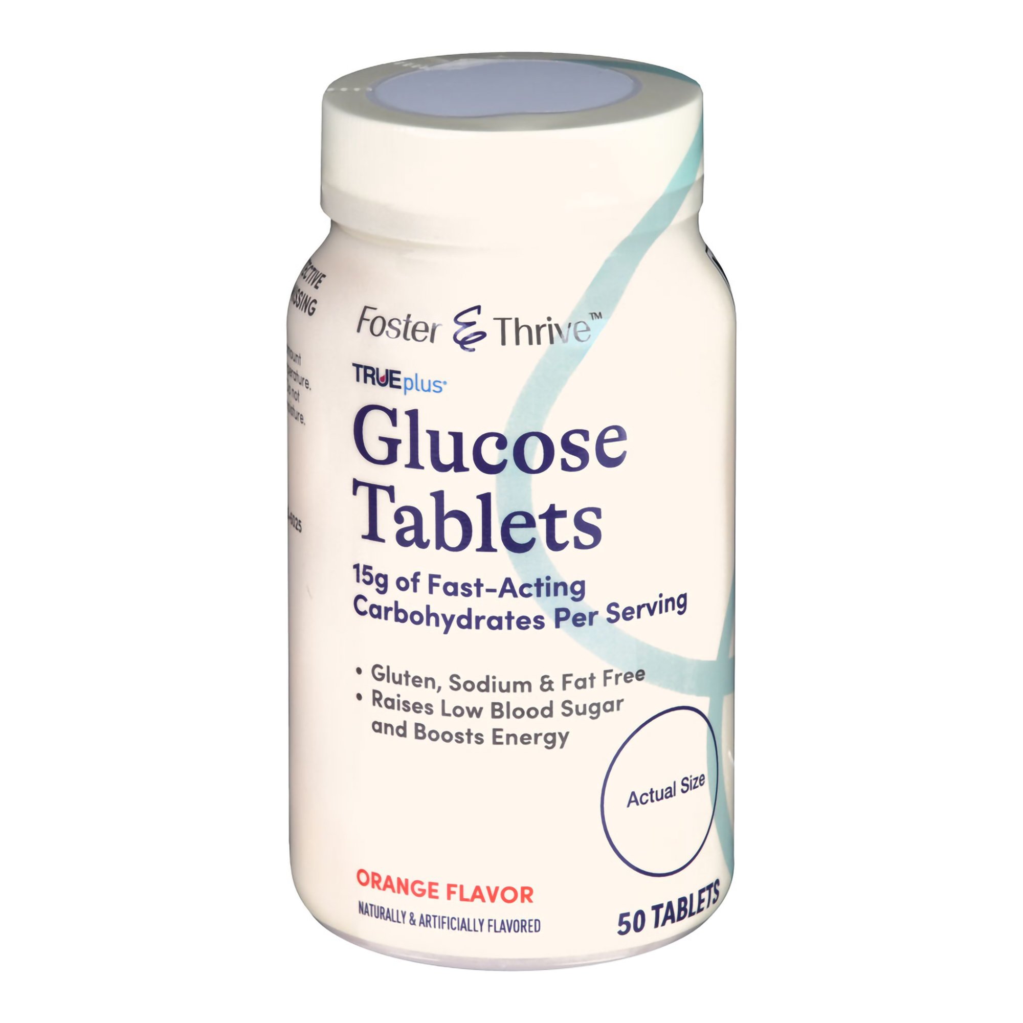 McKesson Brand 56151161051 - Foster & Thrive™ Trueplus Glucose Tablets Orange - 1/Bottle