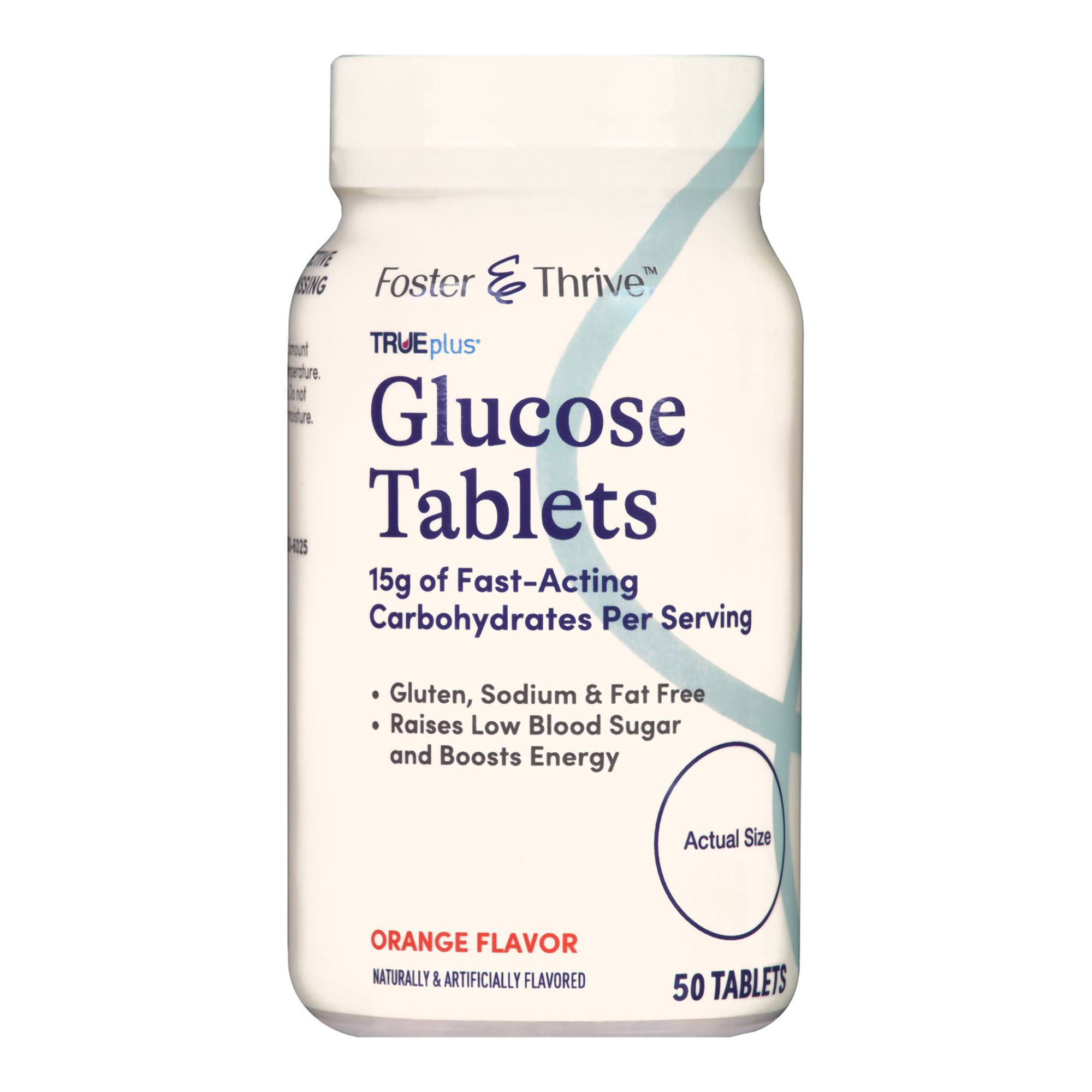 McKesson Brand - 56151161051 Foster & Thrive™ Trueplus Glucose Tablets Orange