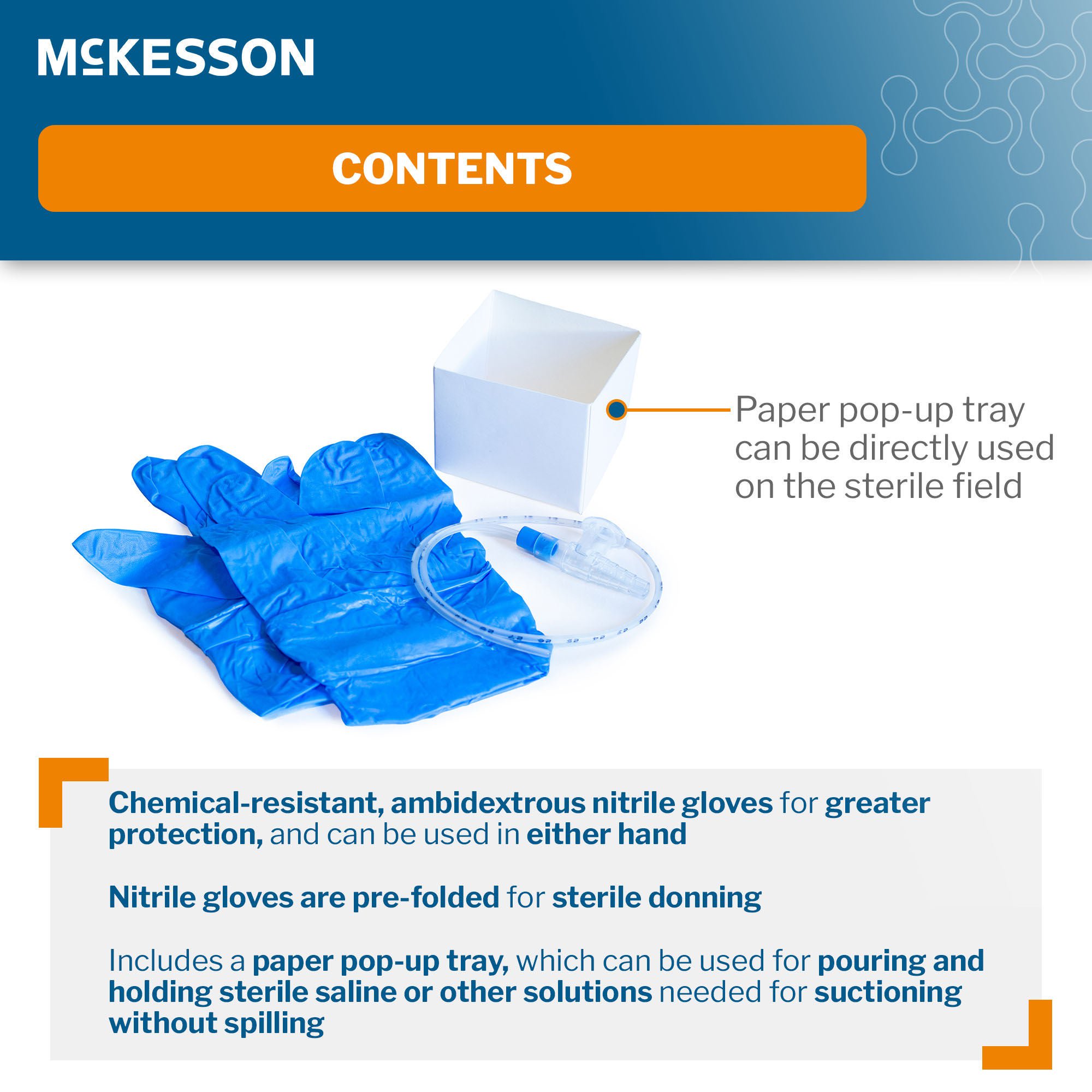 McKesson Brand - 16-DT8FRK Suction Catheter Tray McKesson 8 Fr. DeLee Tip Chimney Control Vent