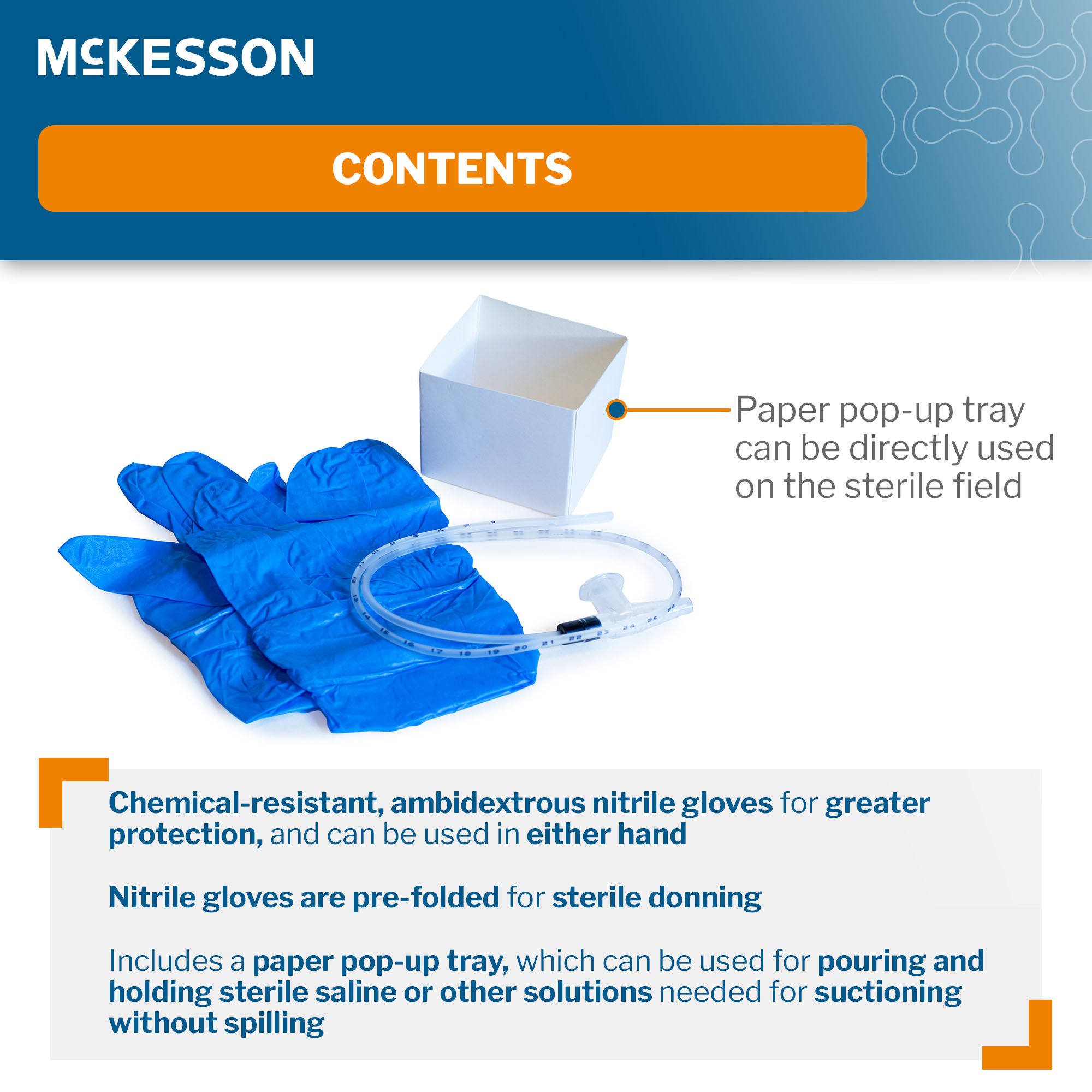 McKesson Brand - 16-DT10FRK Suction Catheter Tray McKesson 10 Fr. DeLee Tip Chimney Control Vent