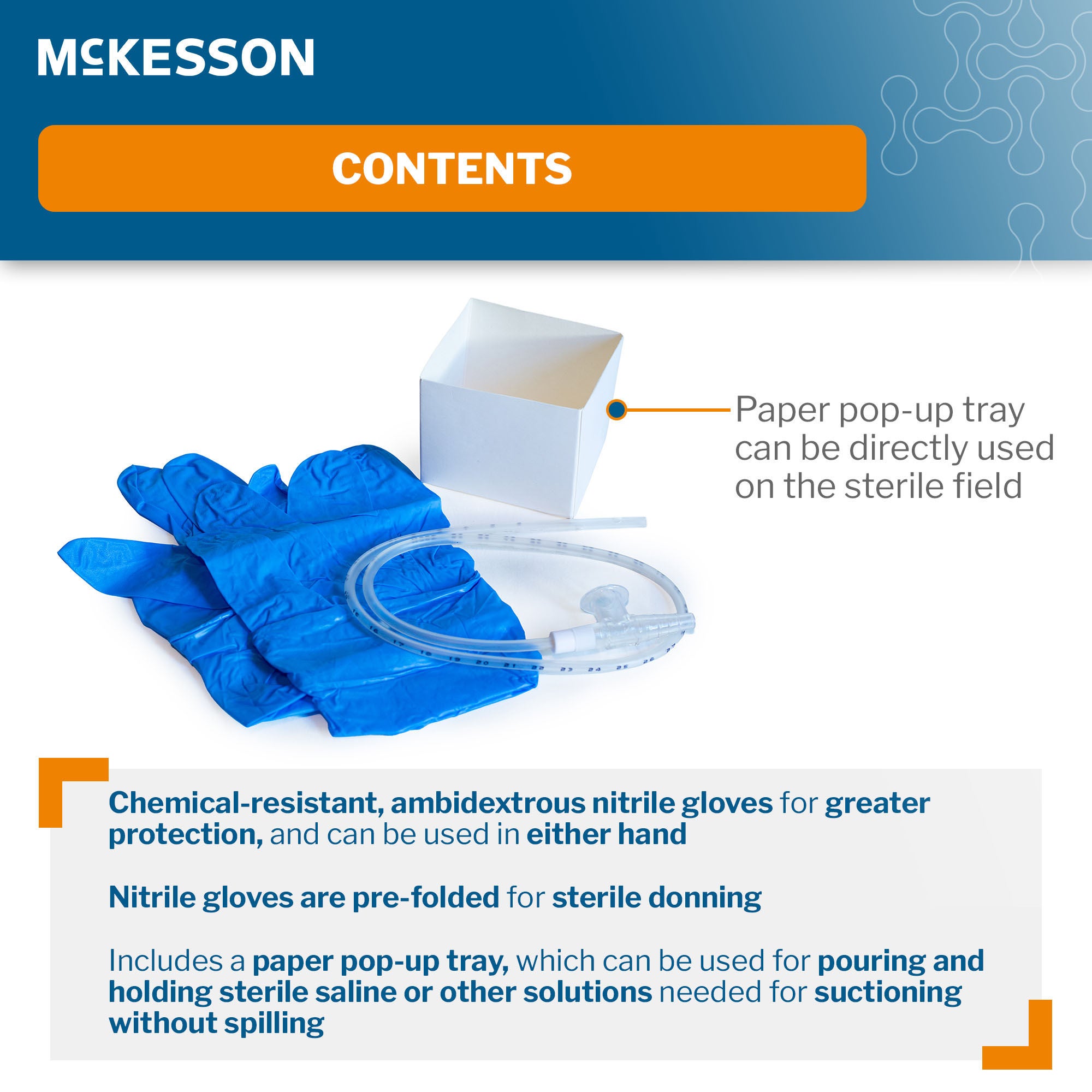 McKesson Brand - 16-DT12FRK Suction Catheter Tray McKesson 12 Fr. DeLee Tip Chimney Control Vent
