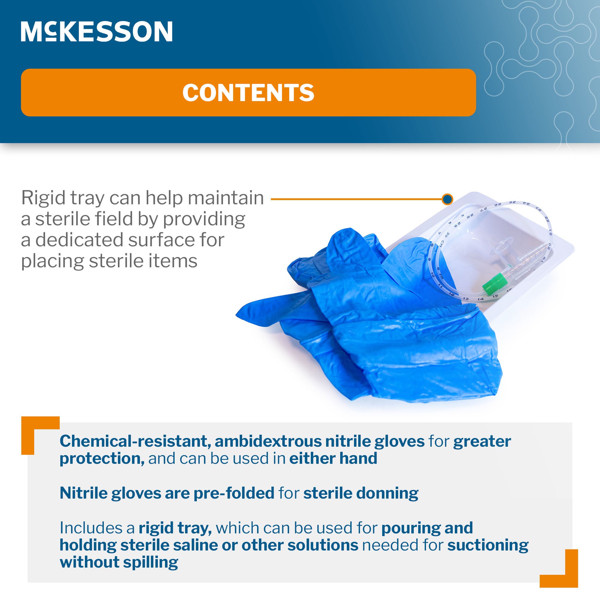 McKesson Brand - 16-DT6FRKR Suction Catheter Tray McKesson 6 Fr. DeLee Tip Chimney Control Vent